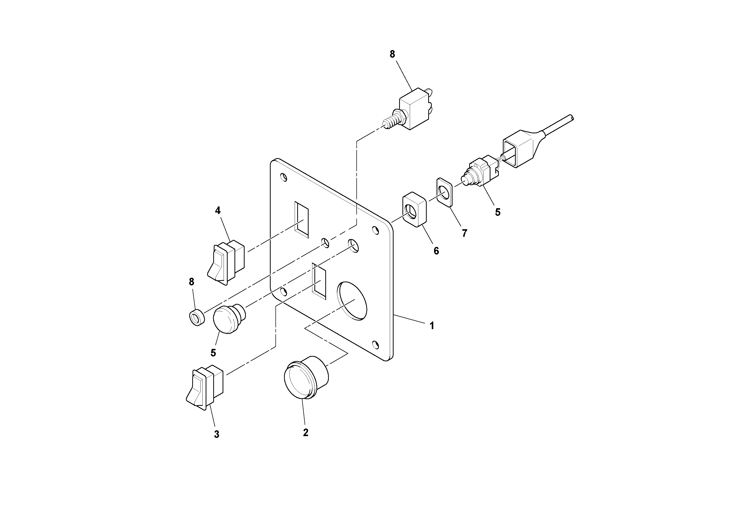 Схема запчастей Volvo SD100C S/N 198060 - - 75352 Right Panel Assembly 