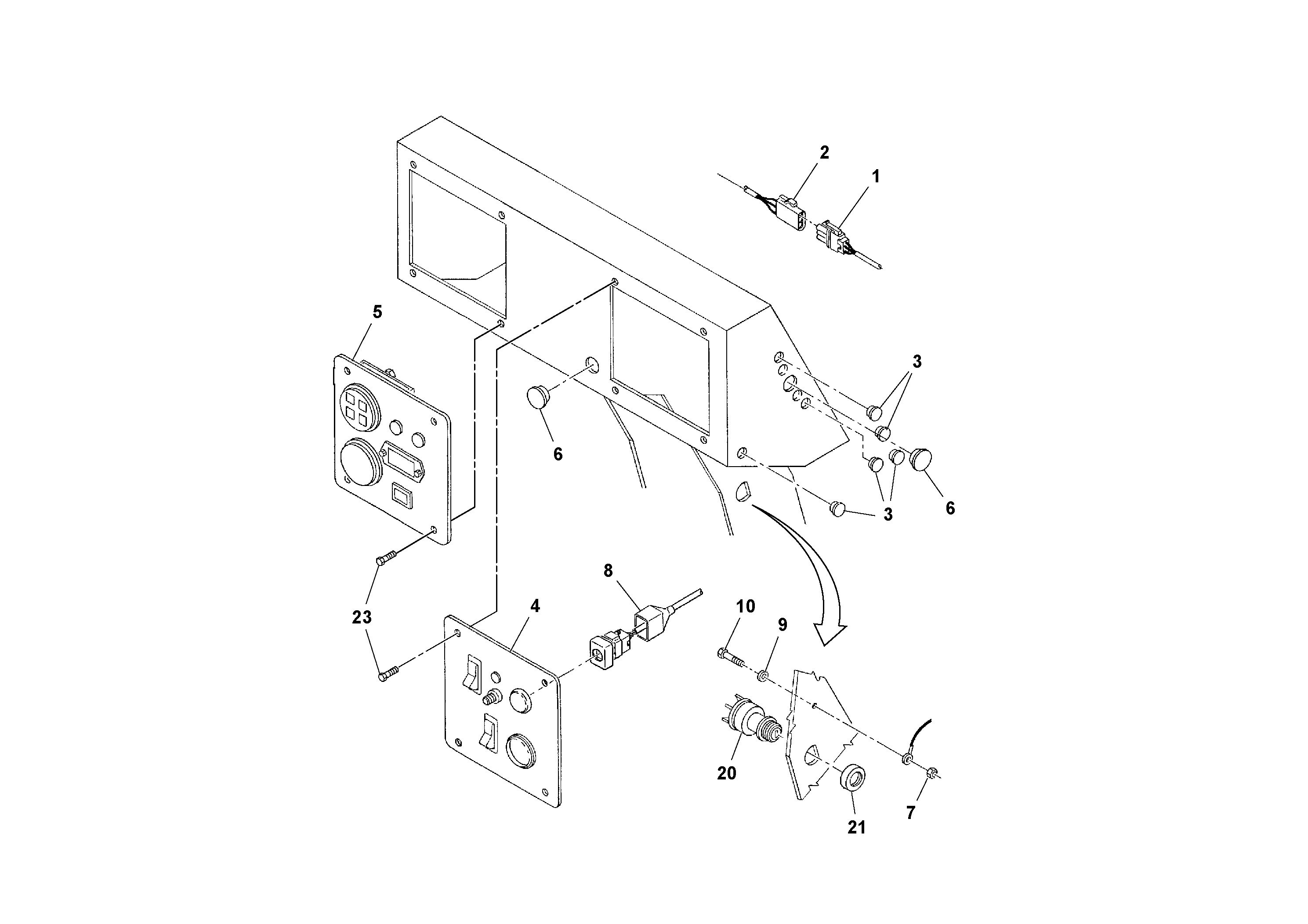 Схема запчастей Volvo SD100C S/N 198060 - - 56516 Cable Harness Installation 