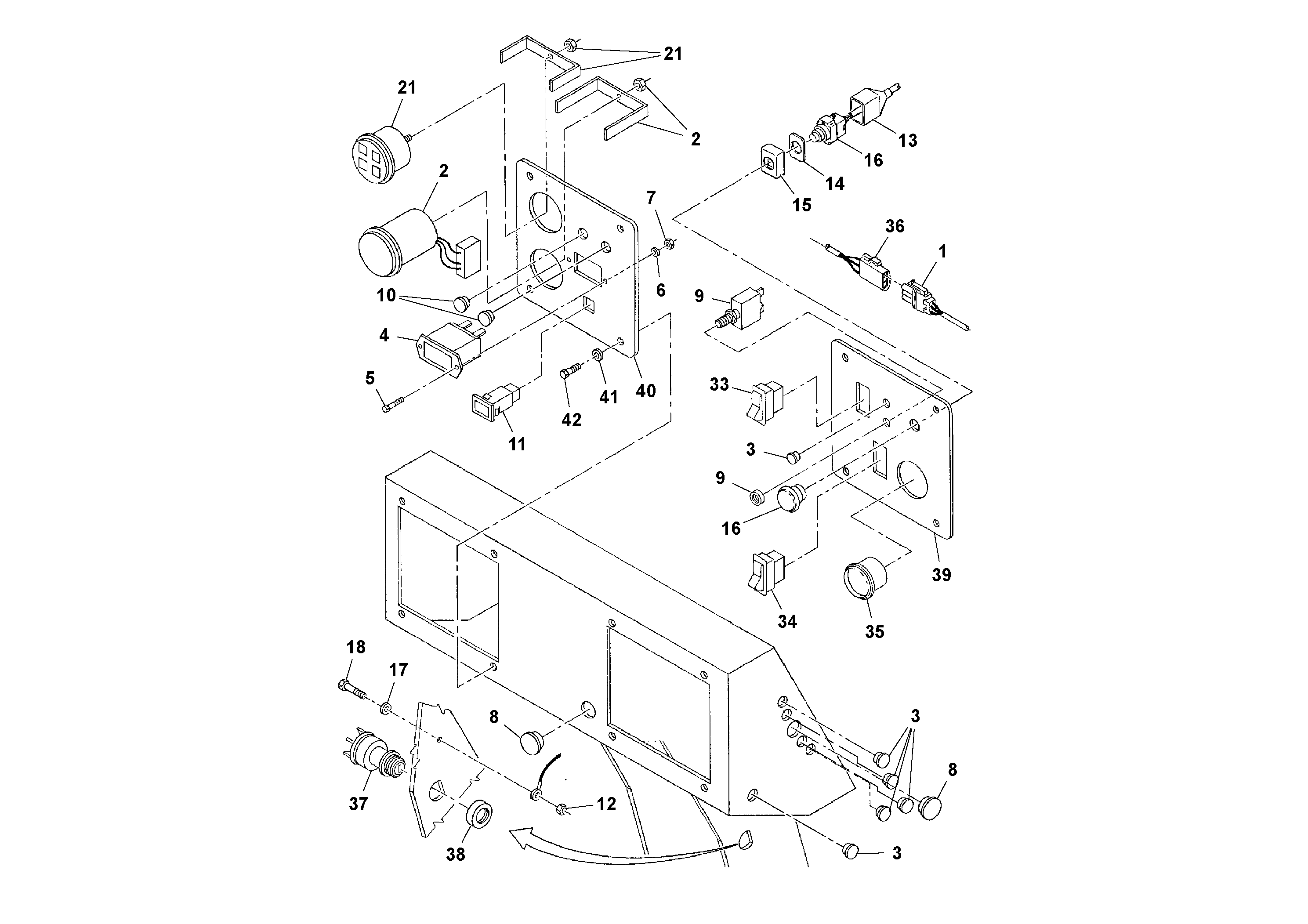 Схема запчастей Volvo SD100C S/N 198060 - - 73618 Cable Harness Installation 