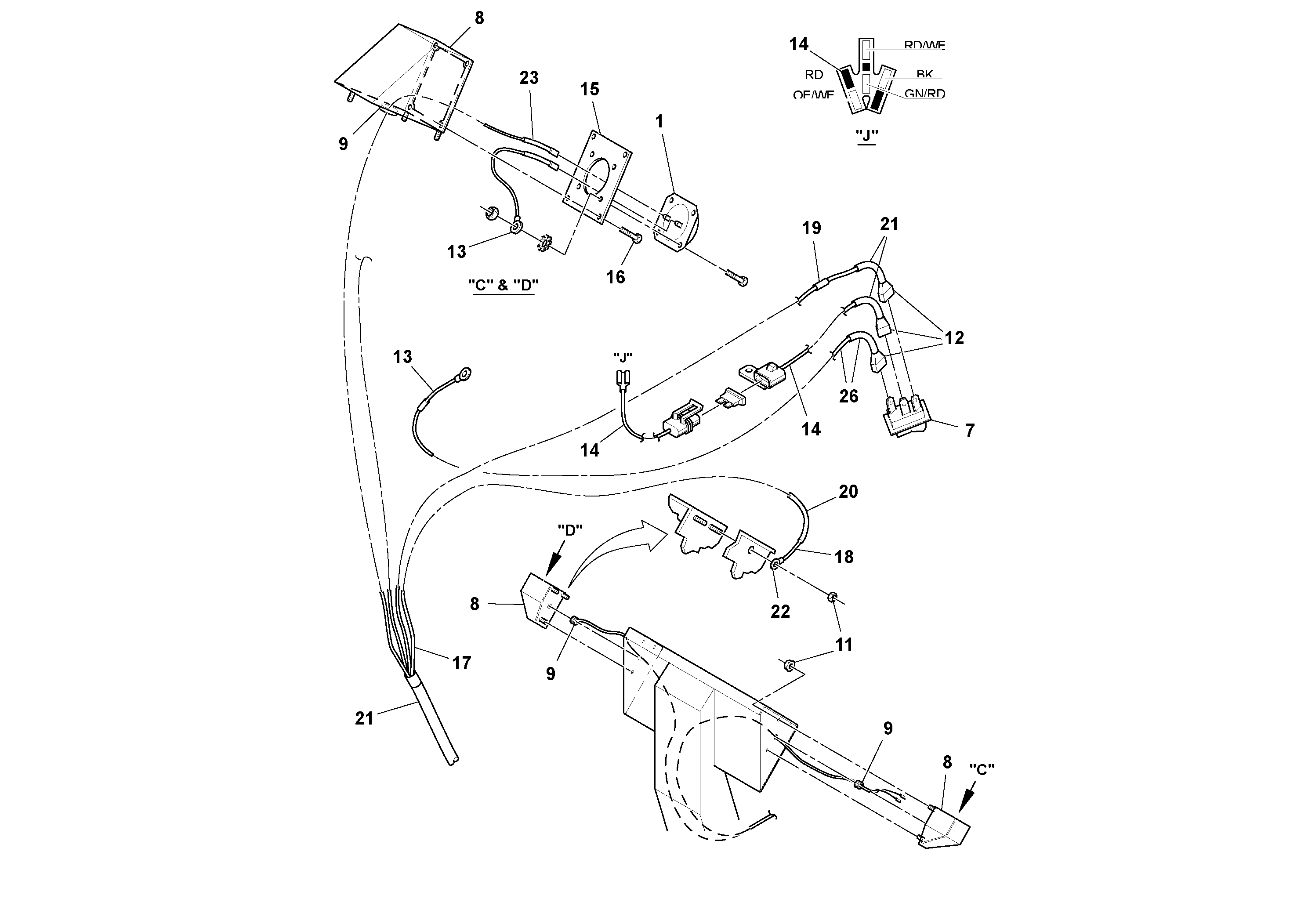 Схема запчастей Volvo SD100C S/N 198060 - - 87011 Compactometer Installation 