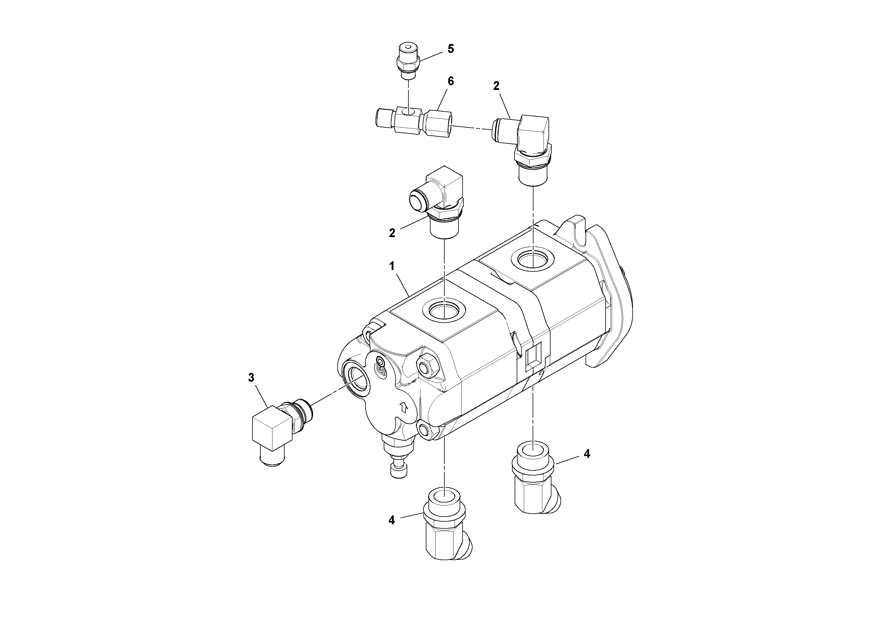 Схема запчастей Volvo SD100D/100F/SD105DX/105F S/N 197389 - - 62349 Pump Assembly 