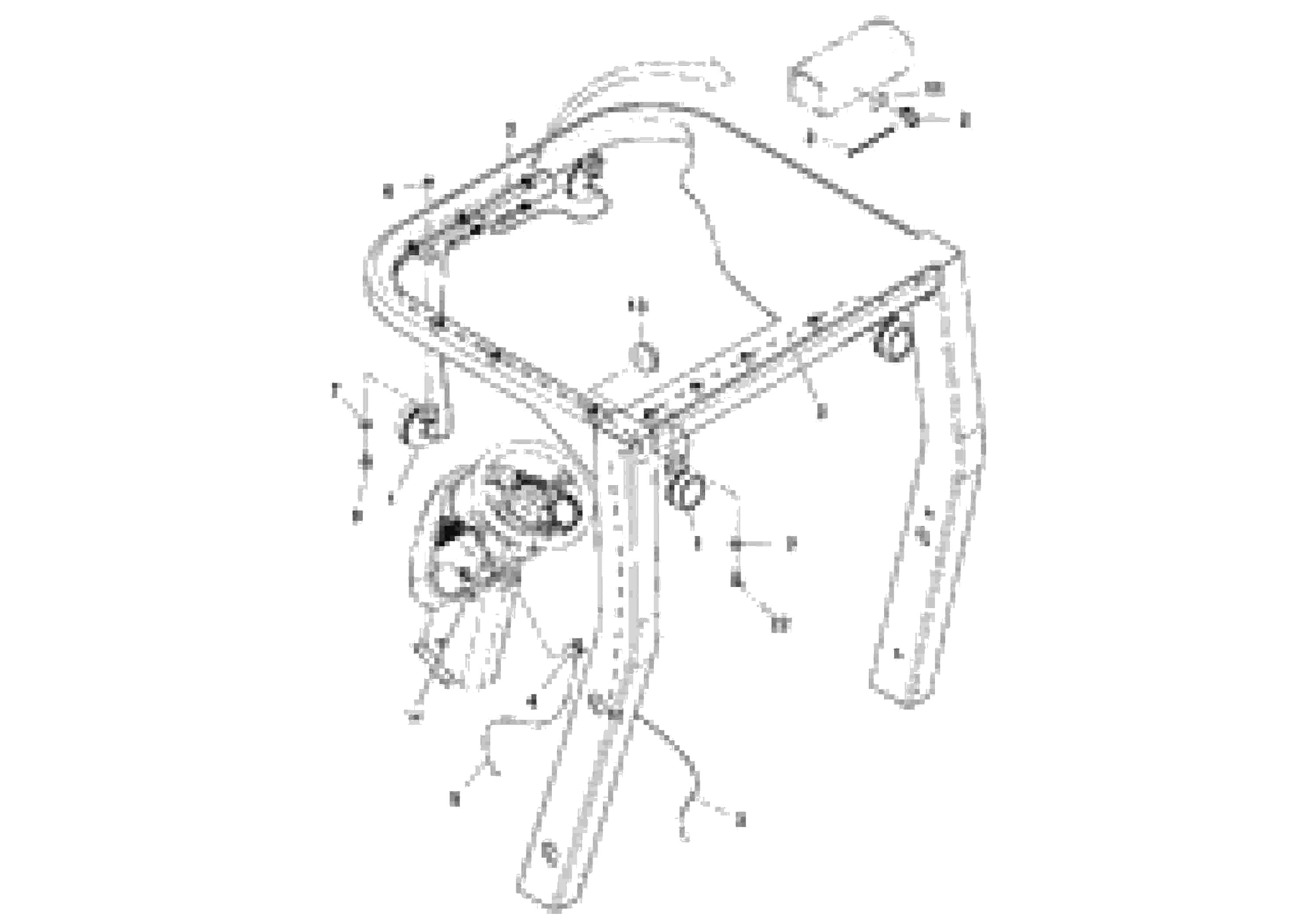 Схема запчастей Volvo SD100D/100F/SD105DX/105F S/N 197389 - - 56172 Work lights Installation 