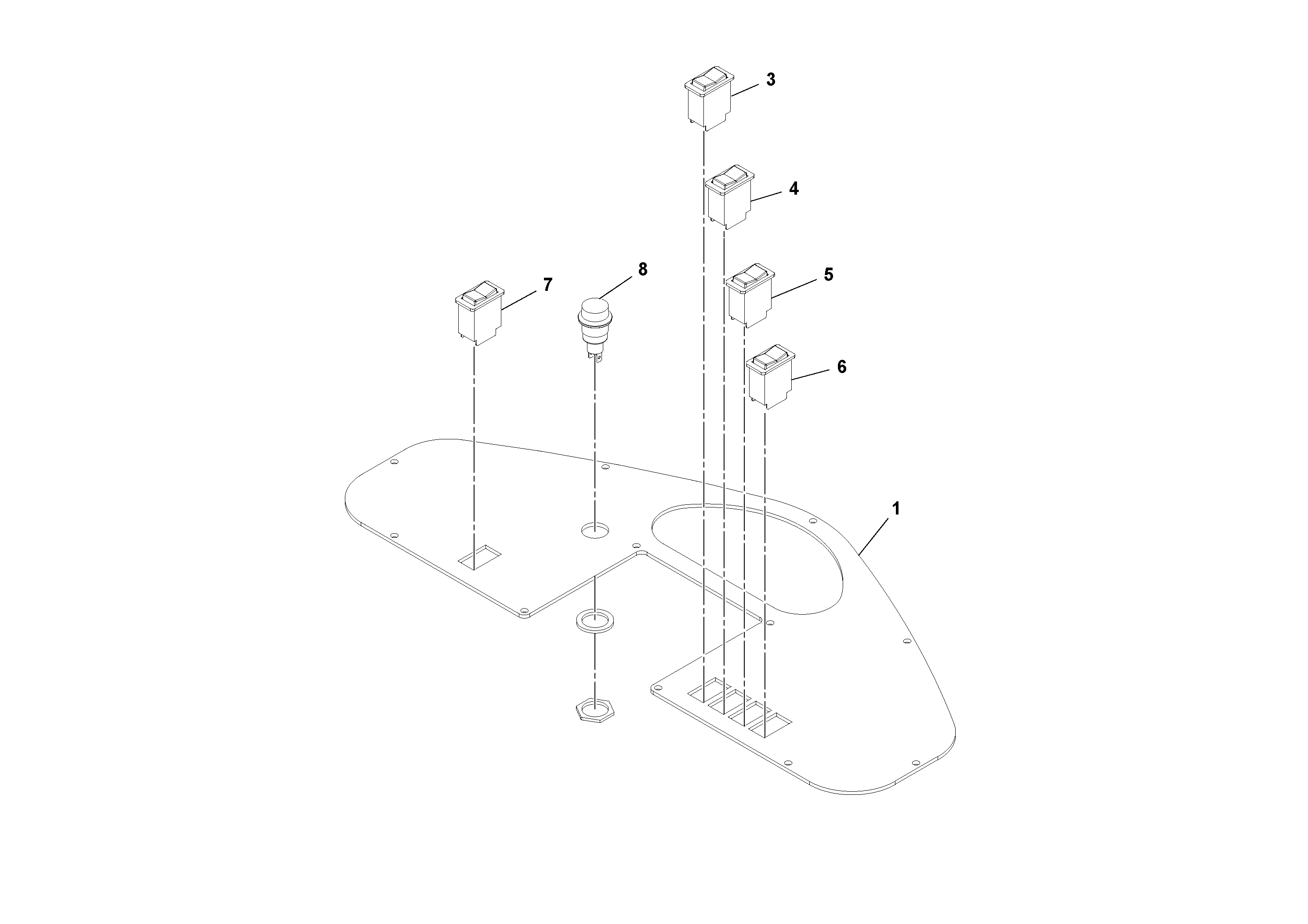 Схема запчастей Volvo SD100D/100F/SD105DX/105F S/N 197389 - - 87317 Gauge Panel Assembly 