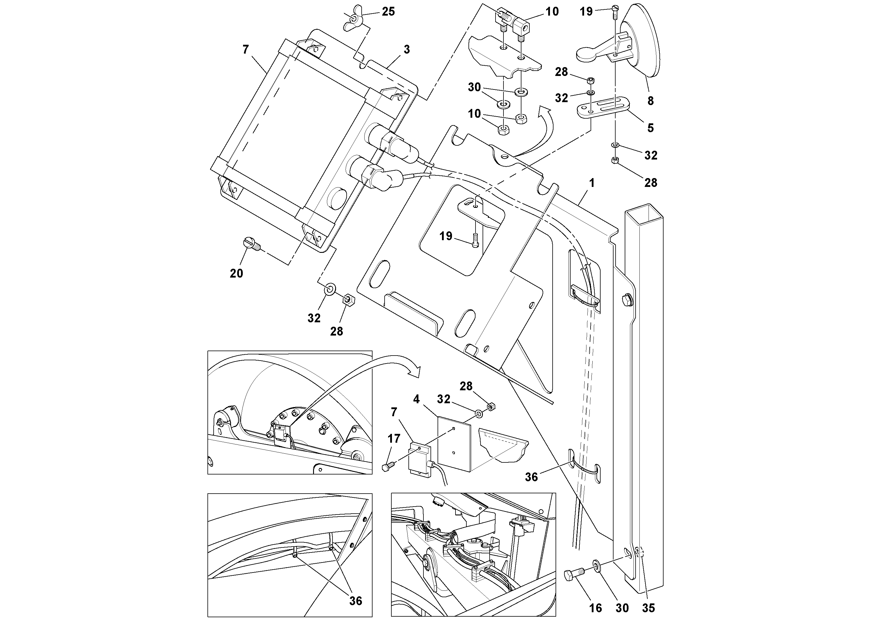 Схема запчастей Volvo SD100D/100F/SD105DX/105F S/N 197389 - - 58438 Compactometer Analyzer Option 