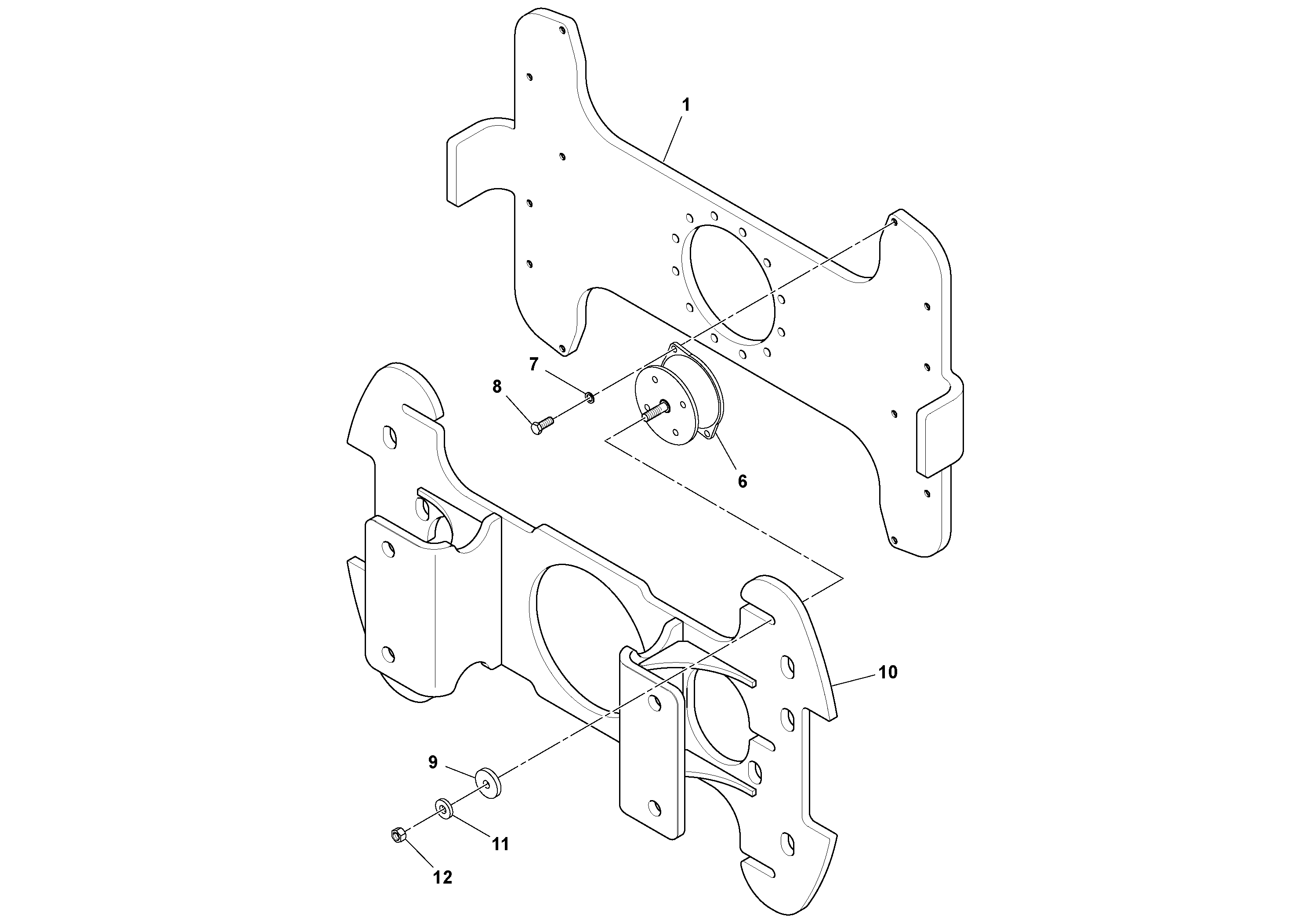 Схема запчастей Volvo SD100D/100F/SD105DX/105F S/N 197389 - - 101043 Carrier Assembly 