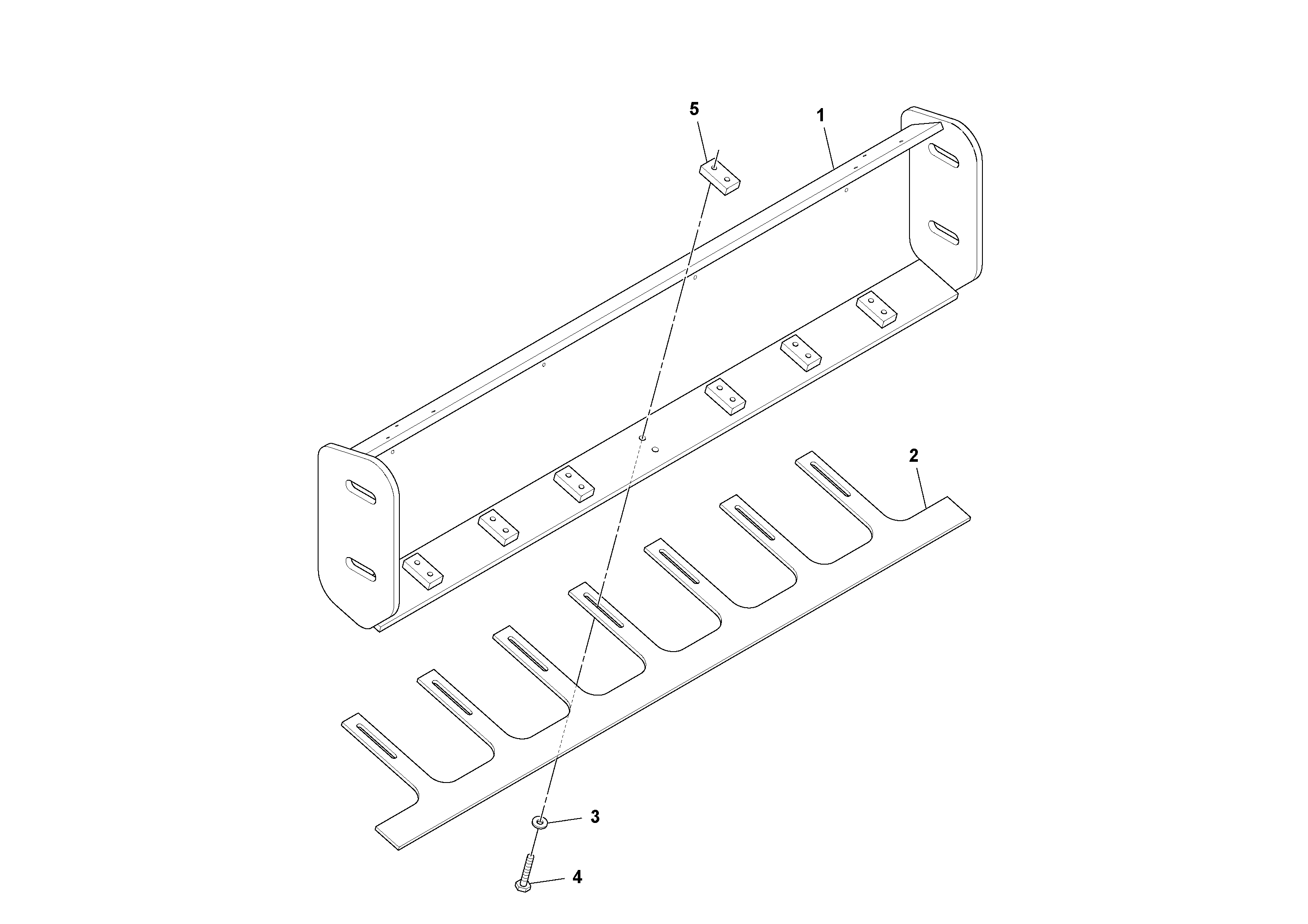 Схема запчастей Volvo SD100D/100F/SD105DX/105F S/N 197389 - - 65096 Weighted Scraper Installation 