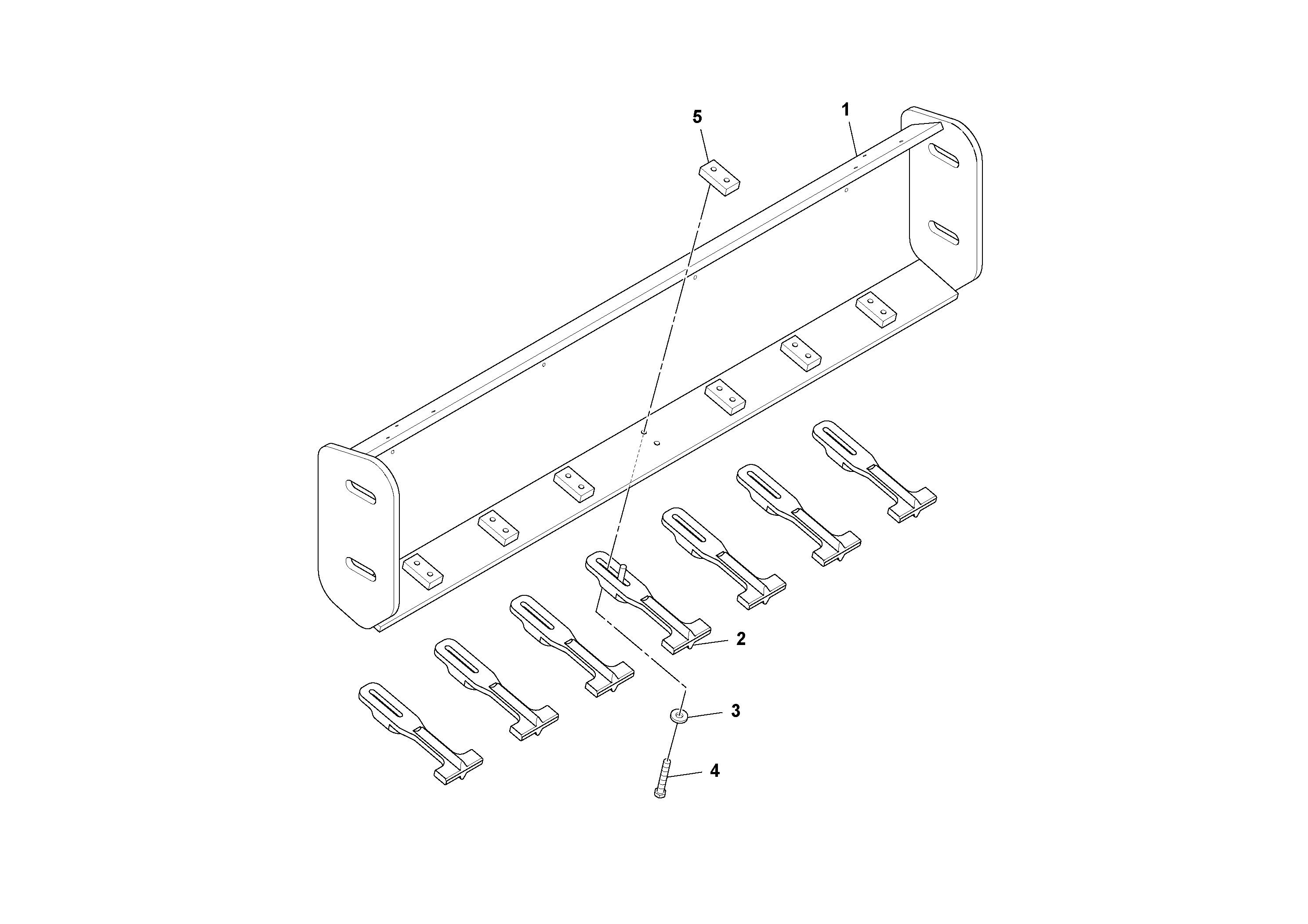 Схема запчастей Volvo SD100D/100F/SD105DX/105F S/N 197389 - - 66362 Premium Scraper Installation 