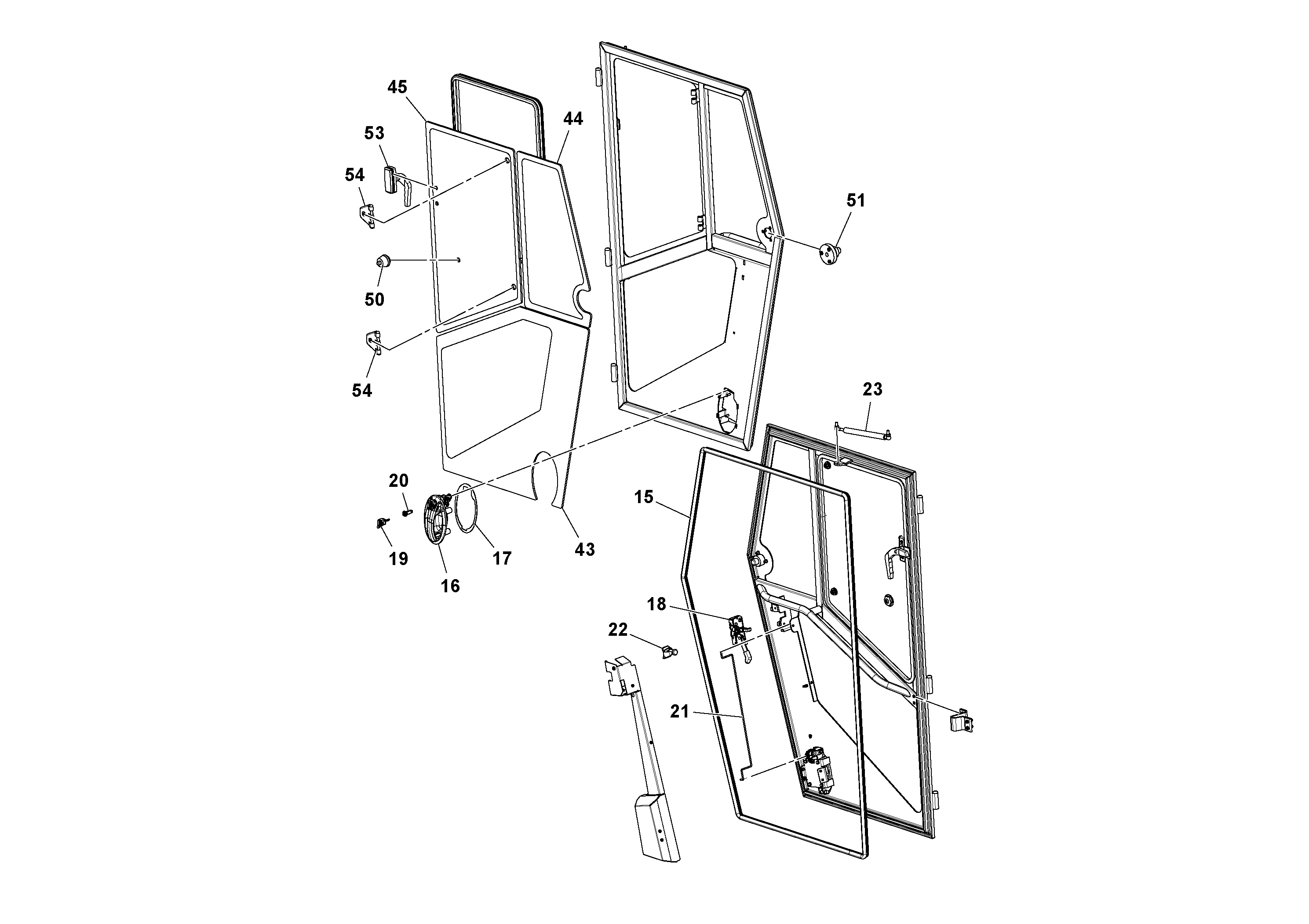 Схема запчастей Volvo SD122 S/N 195942 - - 60065 Cab Assembly 