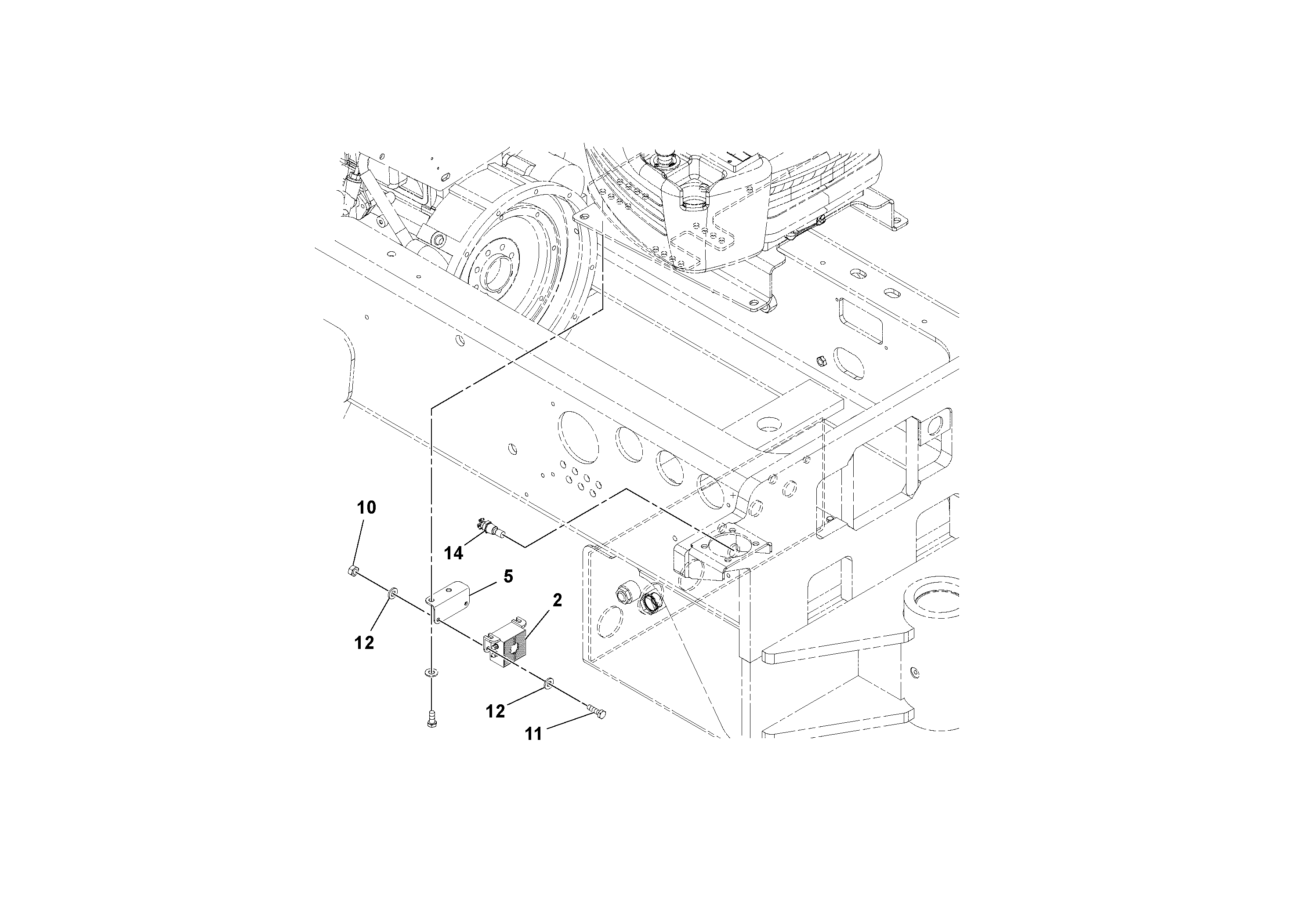 Схема запчастей Volvo SD122 S/N 195942 - - 43767 Back-up Alarm Installation 