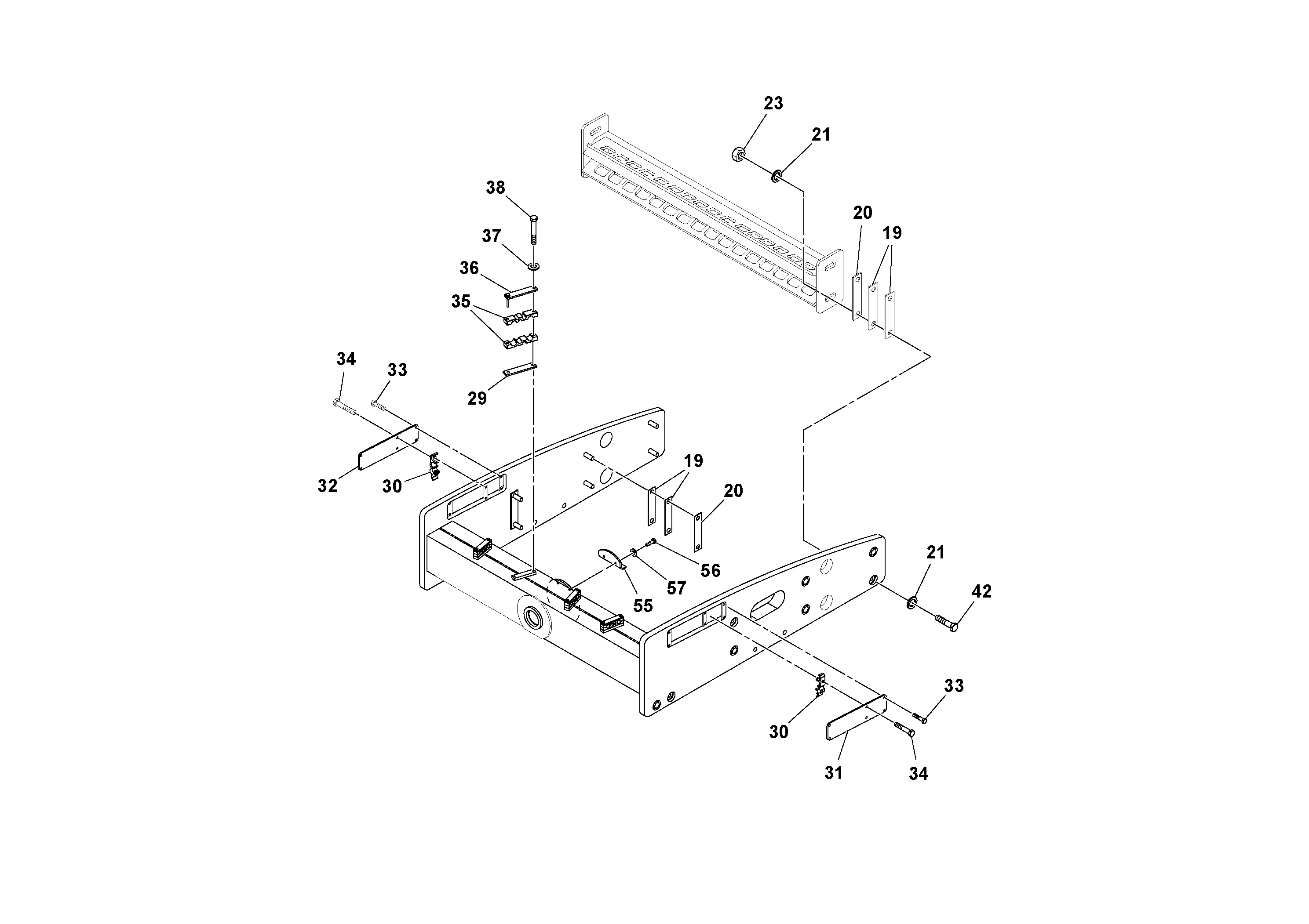 Схема запчастей Volvo SD122 S/N 195942 - - 80474 Front Frame Installation 