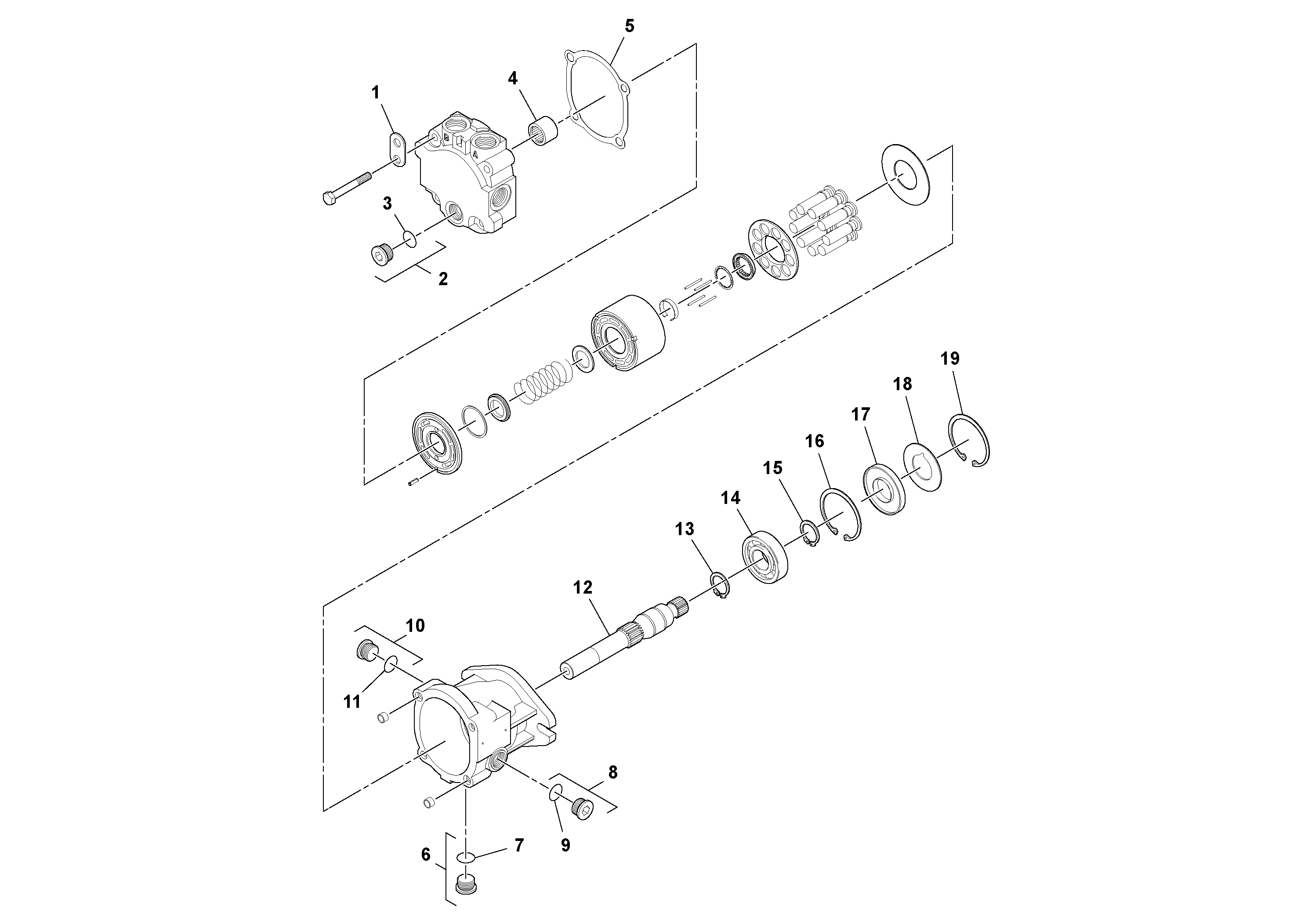 Схема запчастей Volvo SD122 S/N 195942 - - 15715 Vibration Motor 