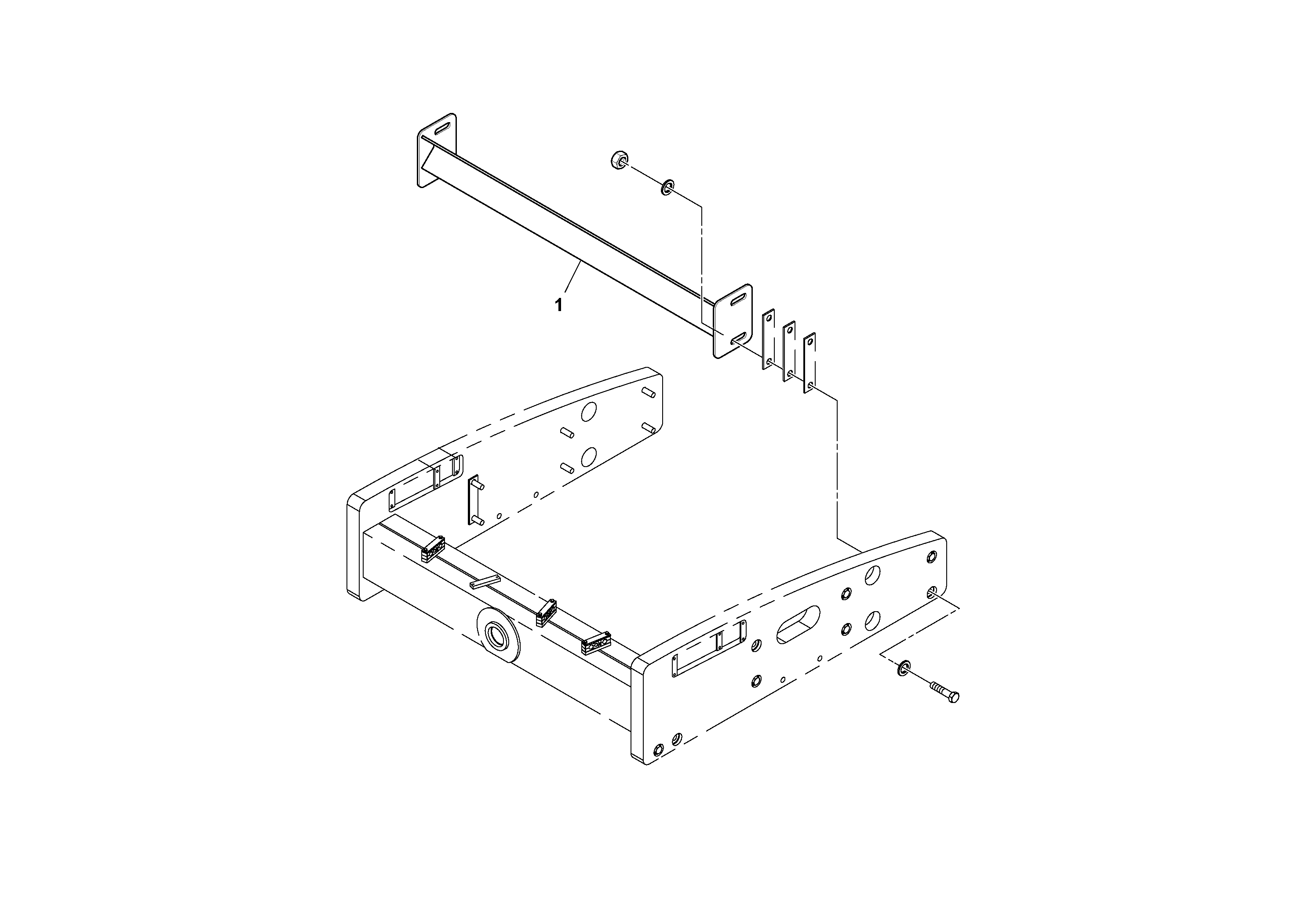 Схема запчастей Volvo SD122 S/N 195942 - - 77495 Drum Scraper Installation 