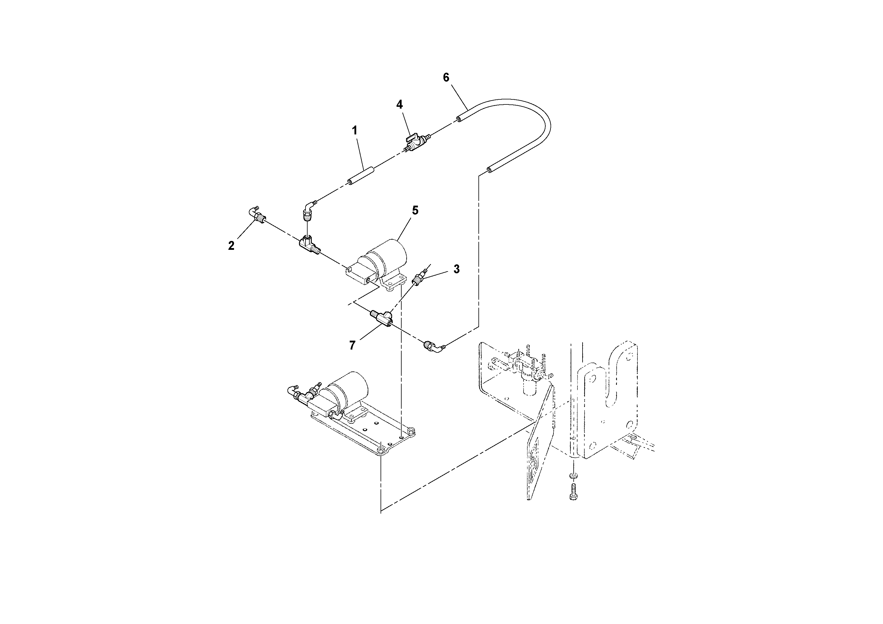 Схема запчастей Volvo SD77DA S/N 197788- - 9374 Pump Assembly 