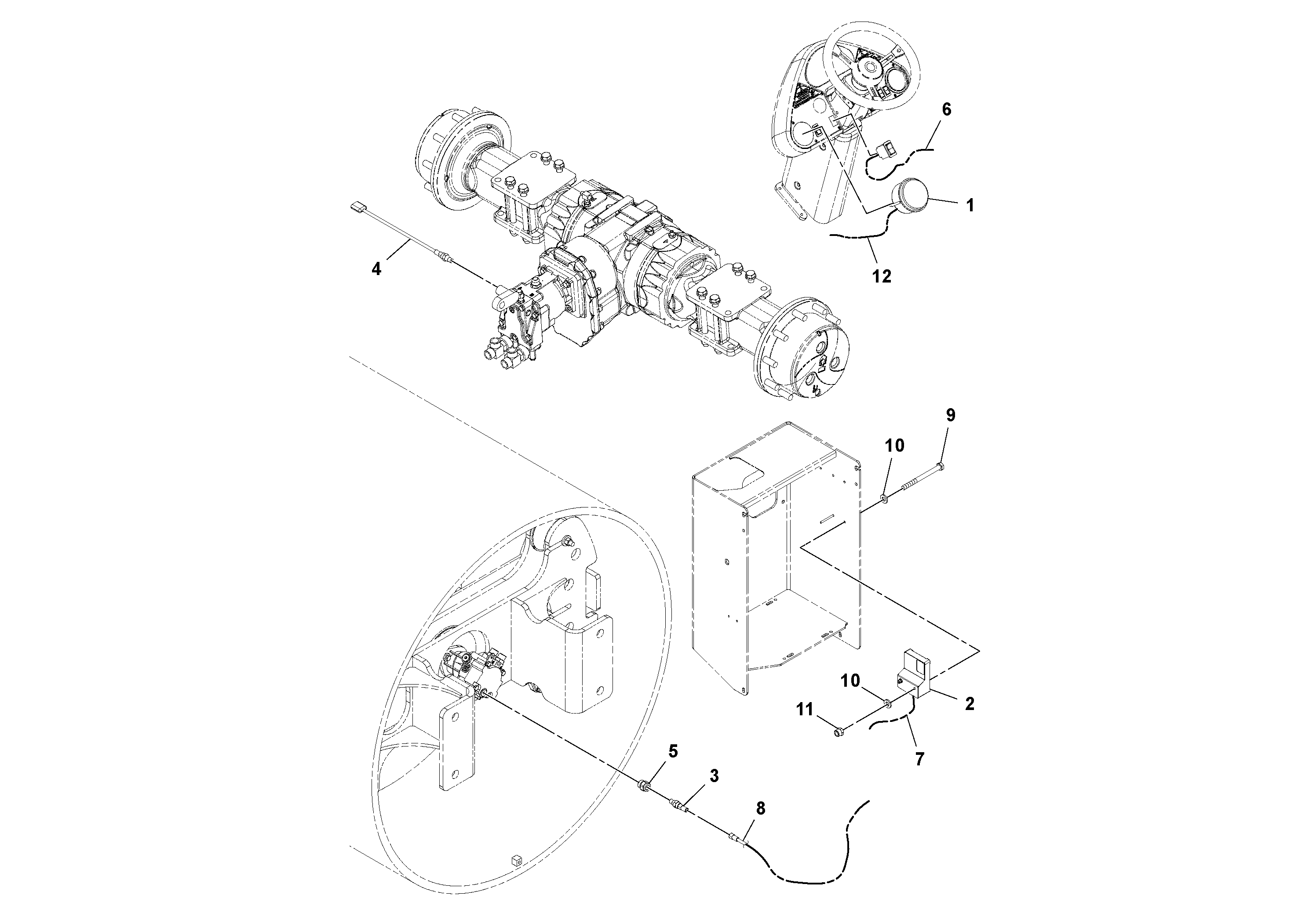 Схема запчастей Volvo SD77DA S/N 197788- - 76428 Impactometer/autovibration Gauge Installation 