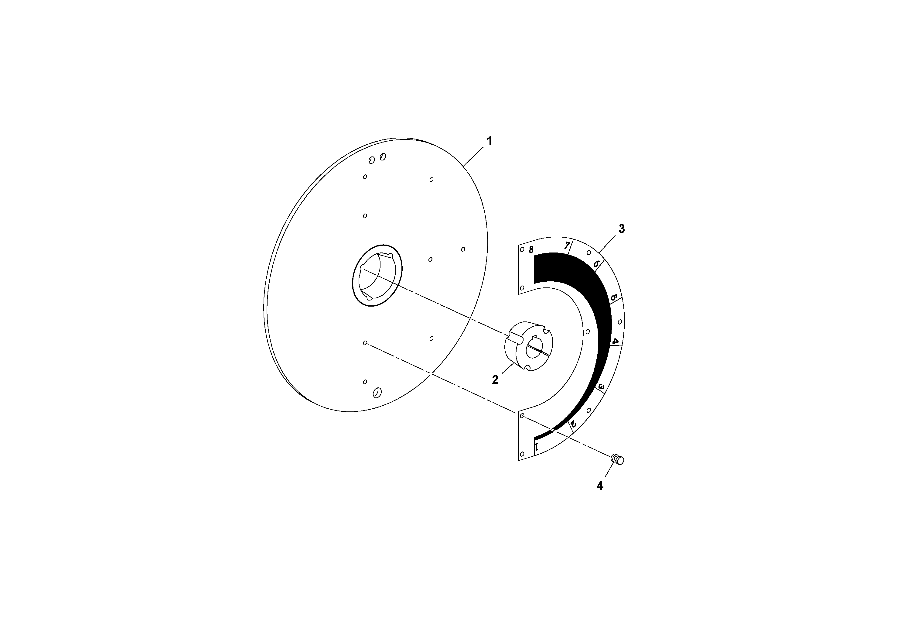 Схема запчастей Volvo SD77DA S/N 197788- - 65298 Handwheel Assembly 