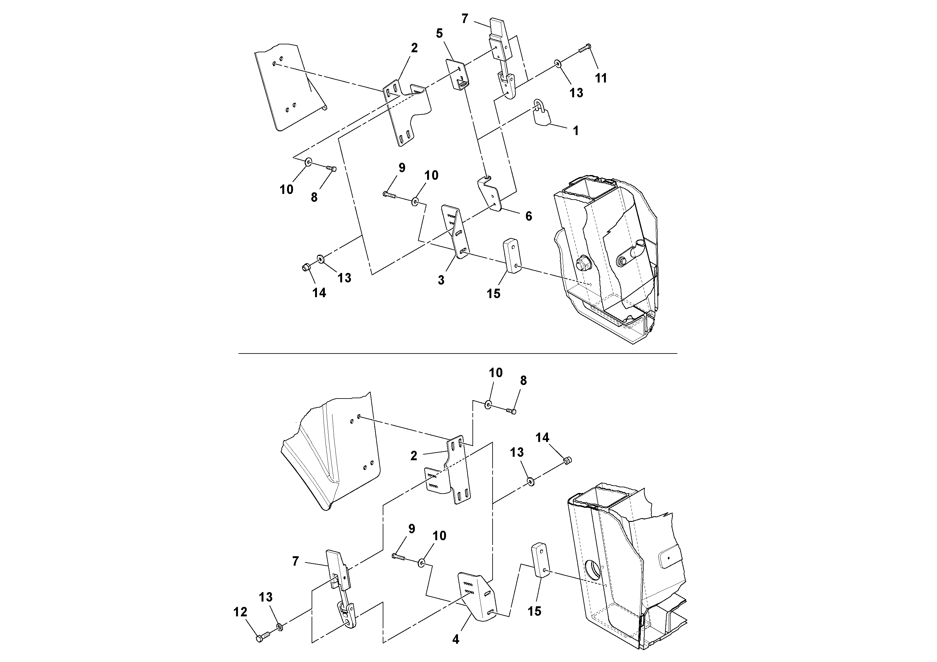 Схема запчастей Volvo SD77DA S/N 197788- - 54533 Cab/hood Draw Latch Installation 
