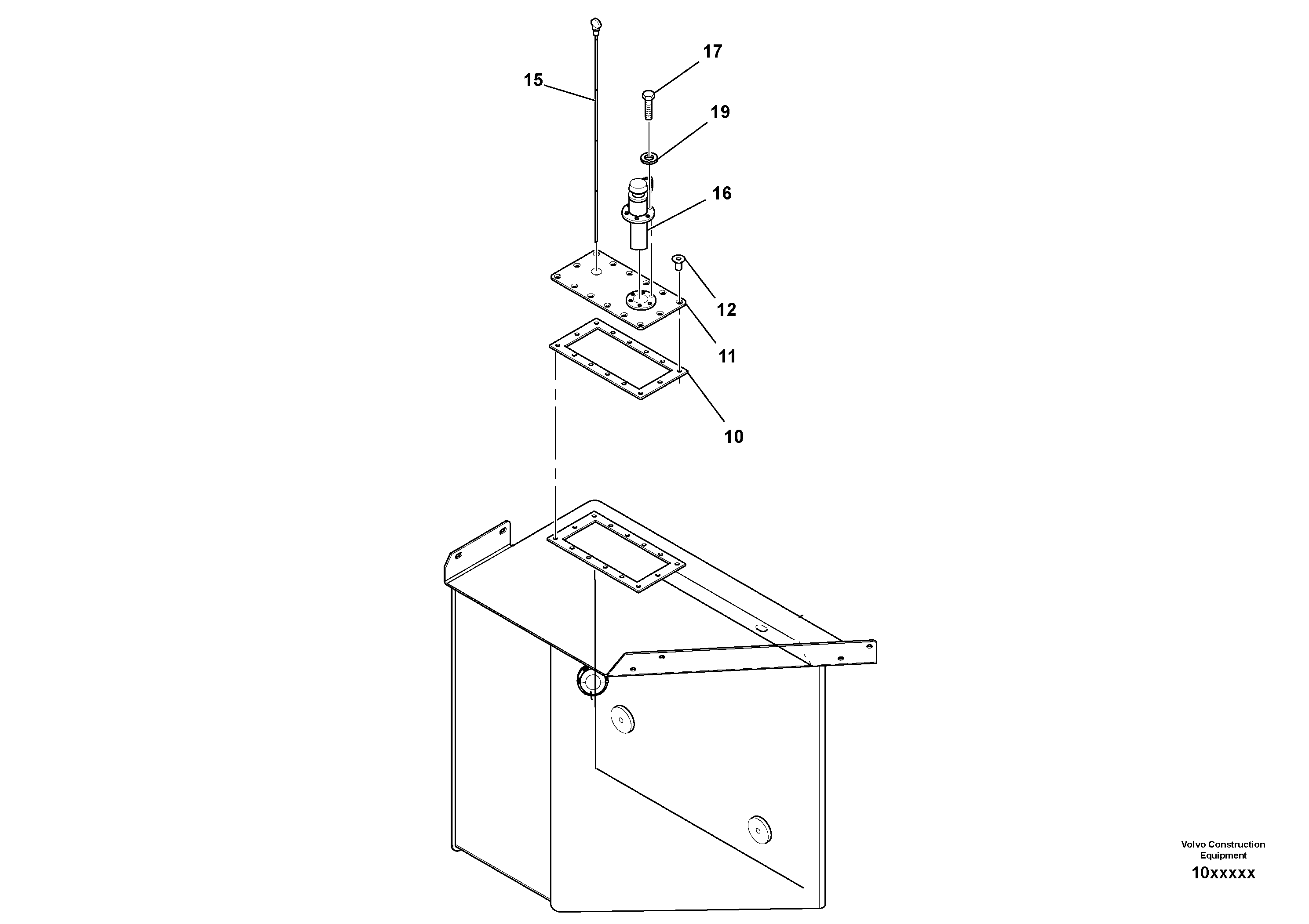 Схема запчастей Volvo SD110C/SD110 - 85749 Fuel Tank Assembly 