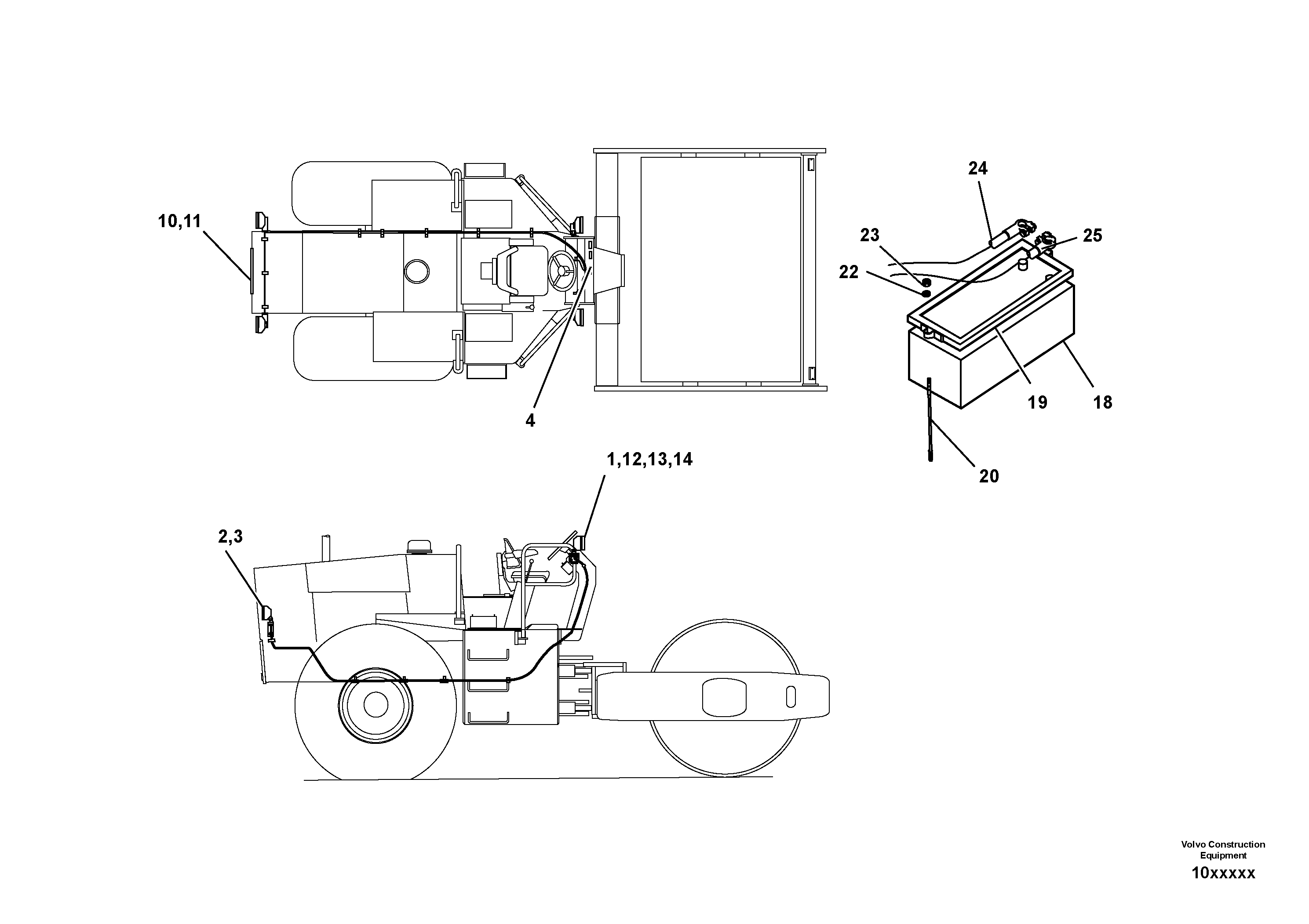 Схема запчастей Volvo SD110C/SD110 - 82553 Electricals 
