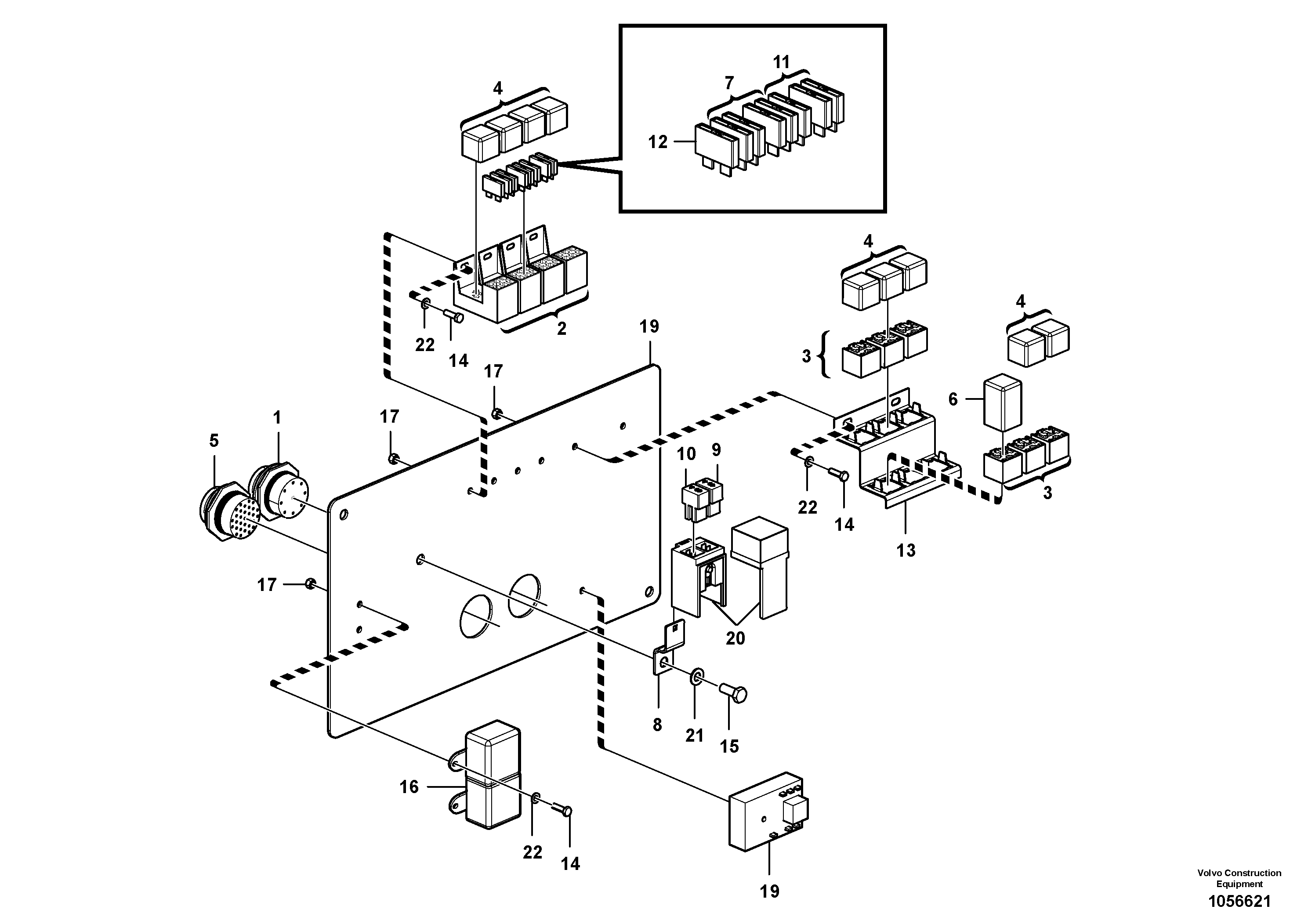 Схема запчастей Volvo SD110C/SD110 - 90325 Circuit board 