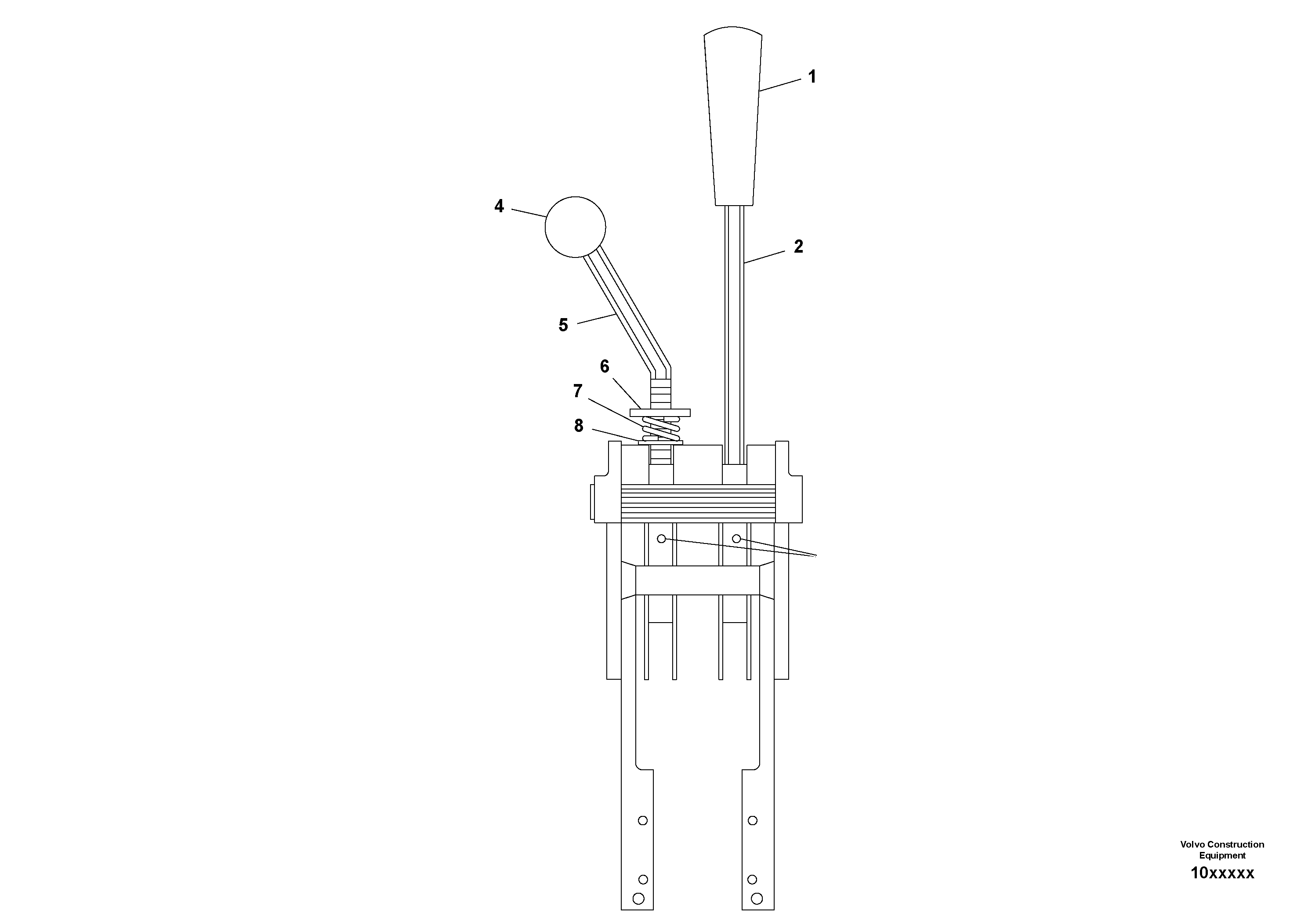 Схема запчастей Volvo SD110C/SD110 - 89432 Control lever 