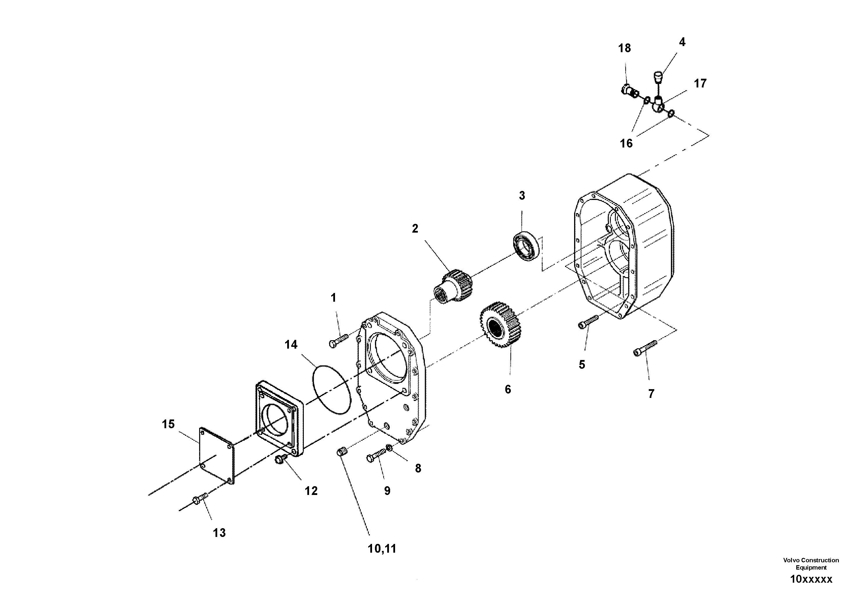 Схема запчастей Volvo SD110C/SD110 - 77745 Мост (ось), в сборе 