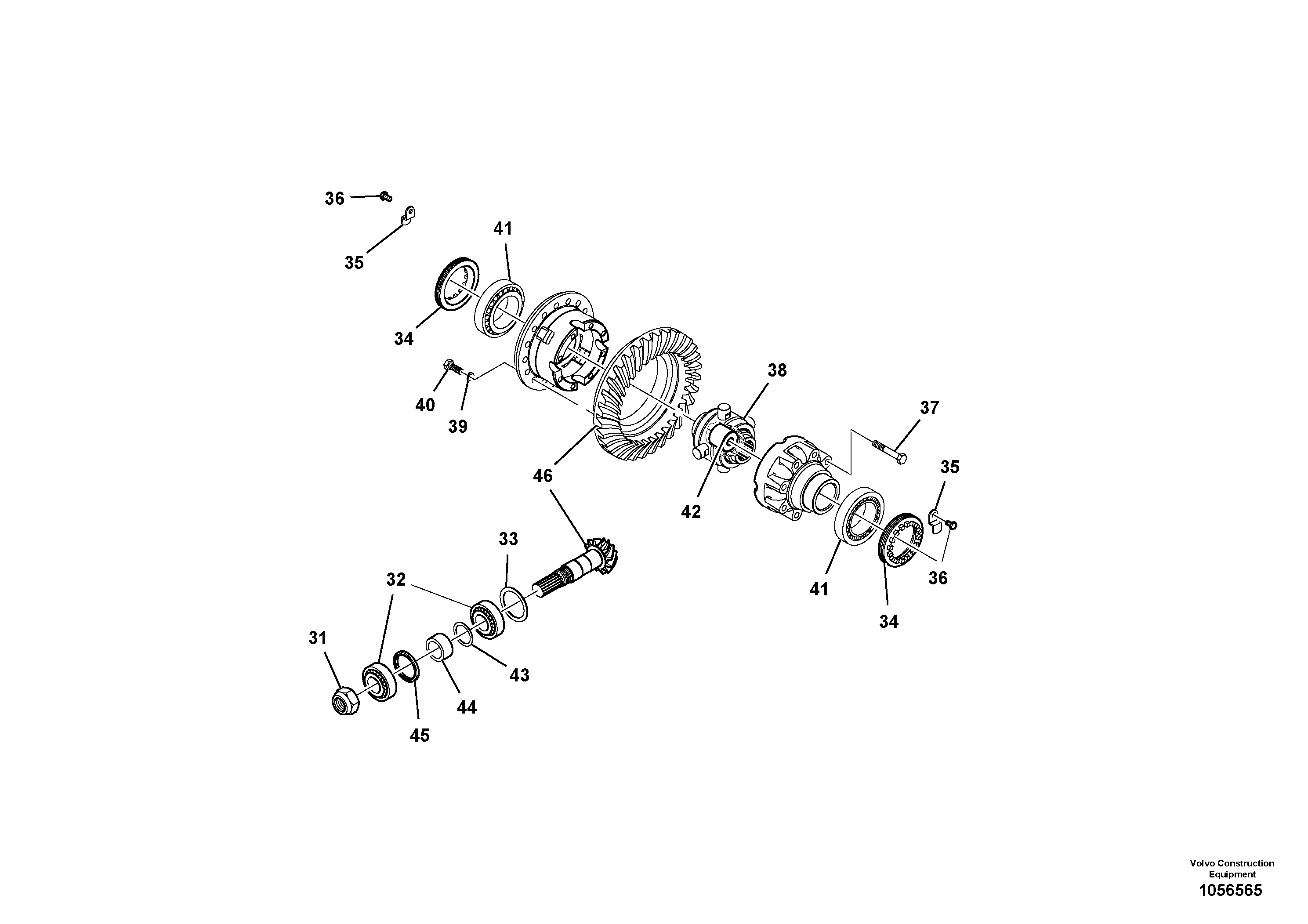 Схема запчастей Volvo SD110C/SD110 - 82522 Мост (ось), в сборе 
