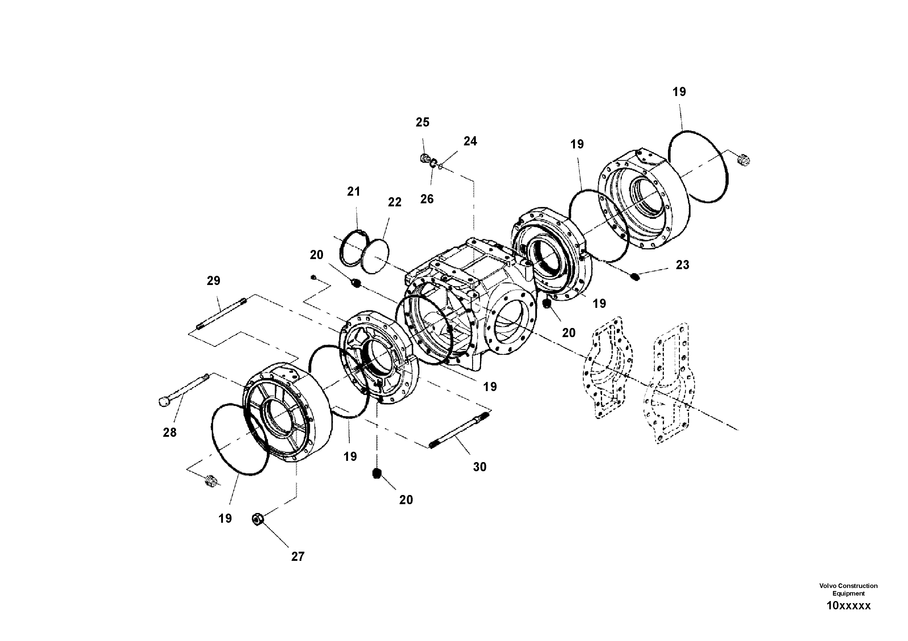 Схема запчастей Volvo SD110C/SD110 - 88749 Мост (ось), в сборе 