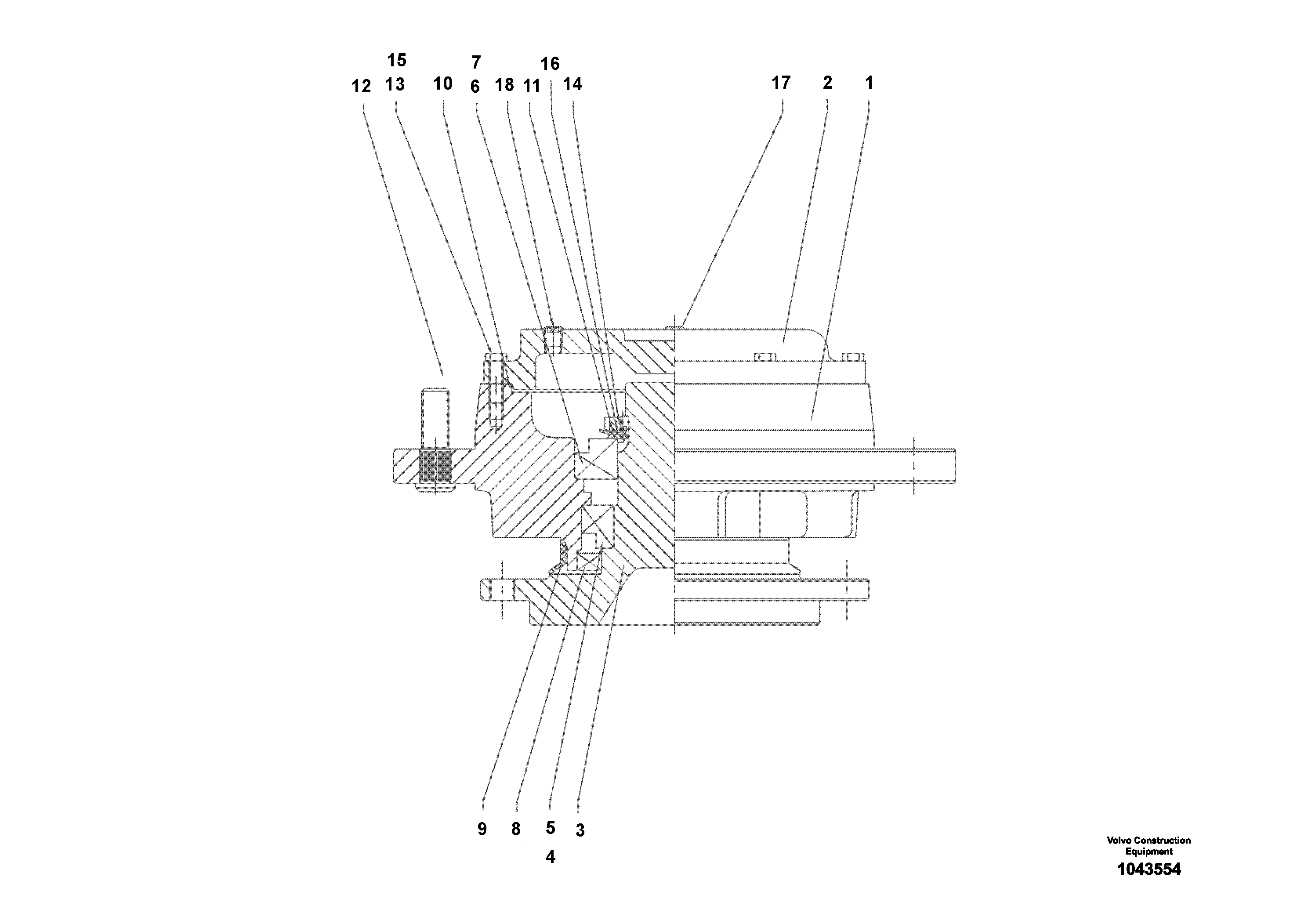 Схема запчастей Volvo SD110C/SD110 - 89031 Torque Hub 
