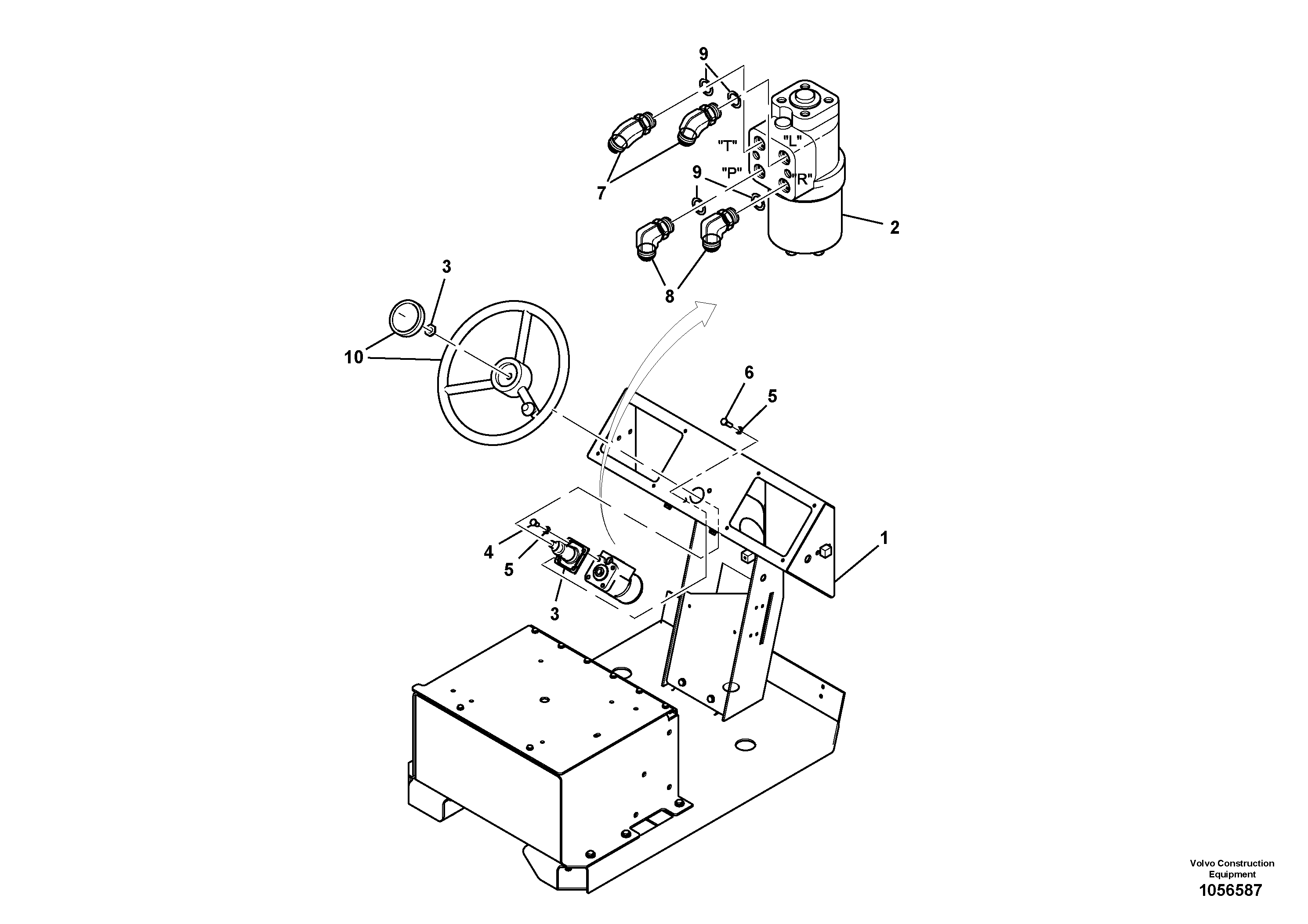 Схема запчастей Volvo SD110C/SD110 - 81889 Operators Platform Assembly 