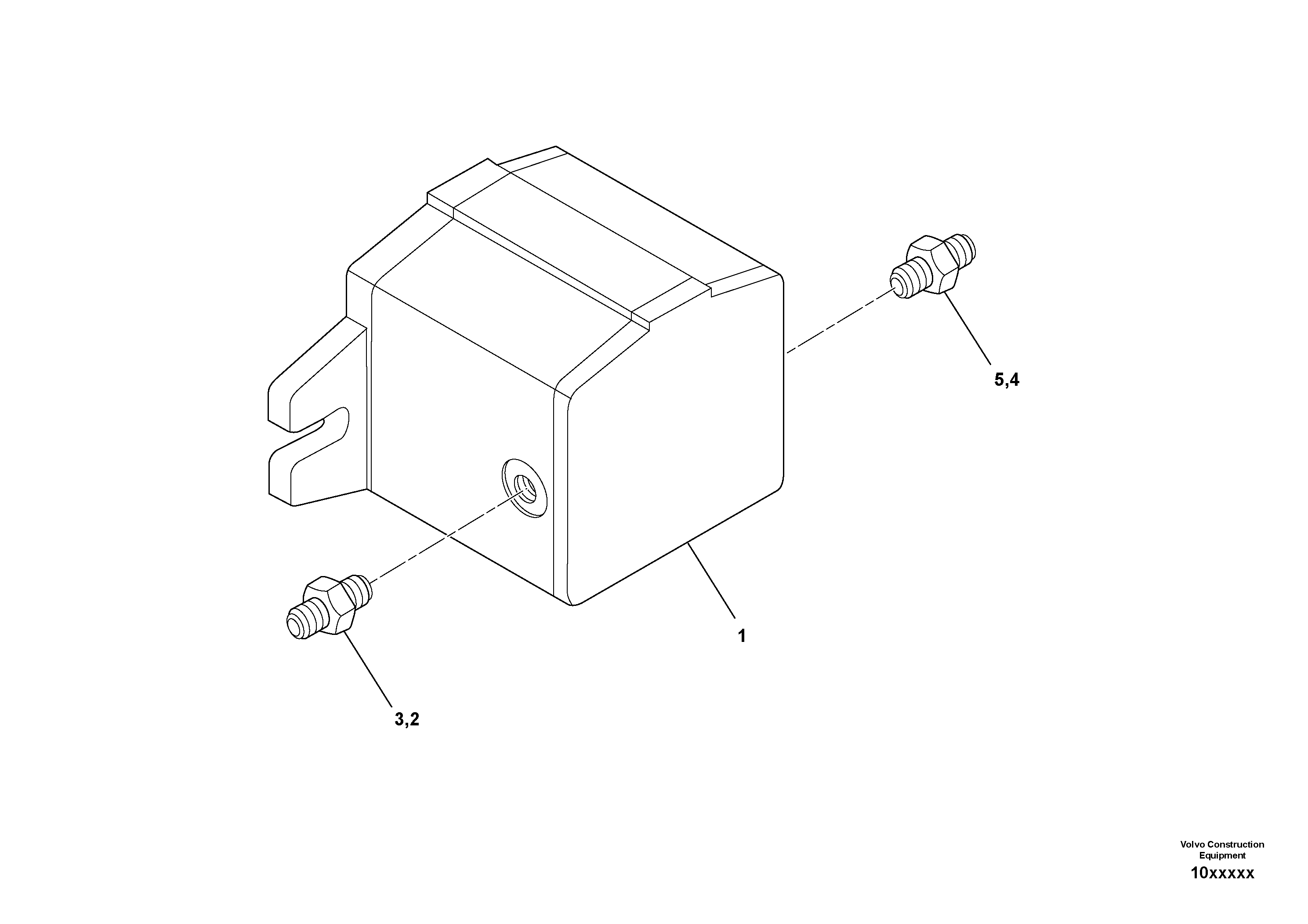 Схема запчастей Volvo SD110C/SD110 - 87004 Steering Pump Assembly 