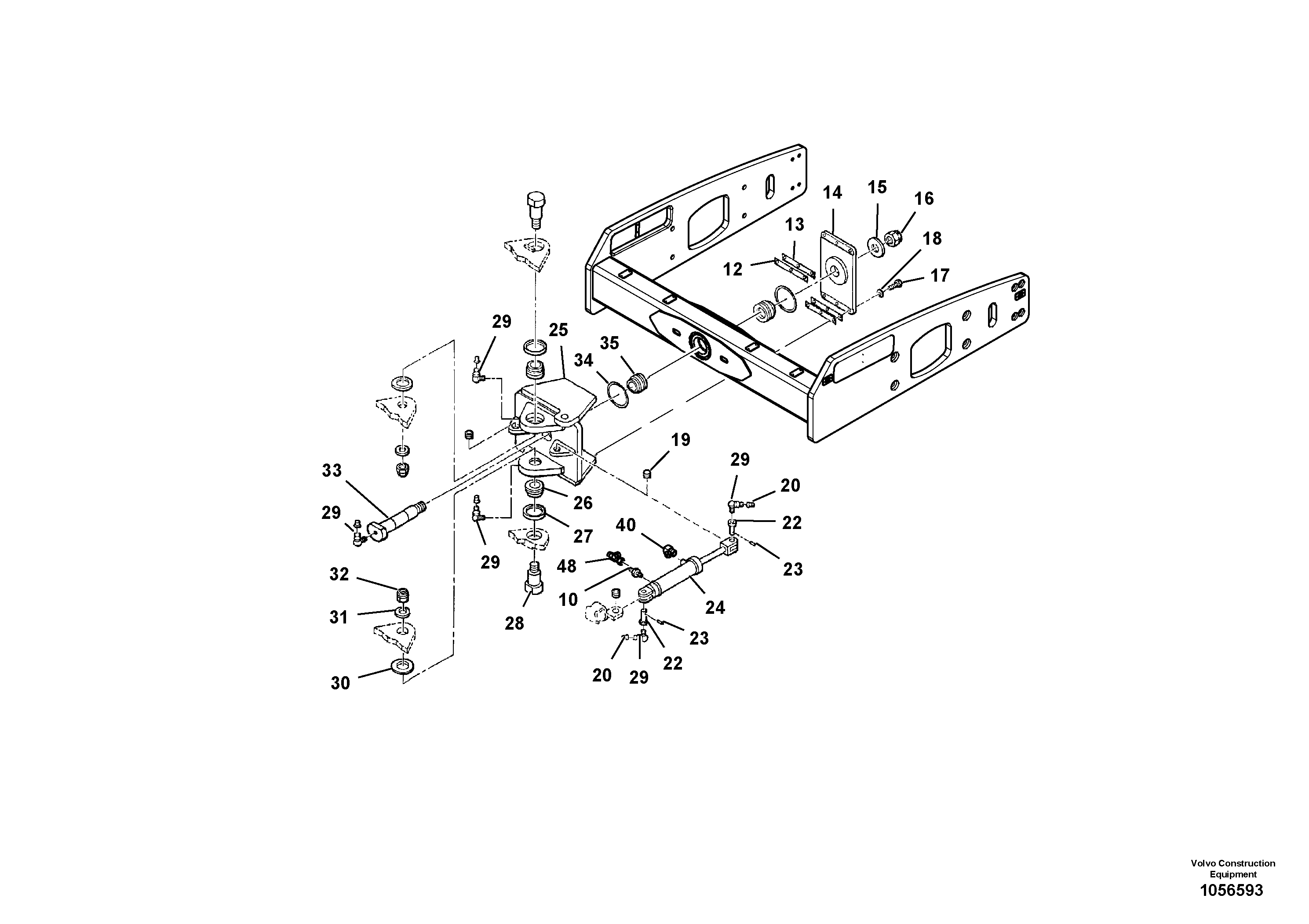 Схема запчастей Volvo SD110C/SD110 - 78018 Frame Installation 