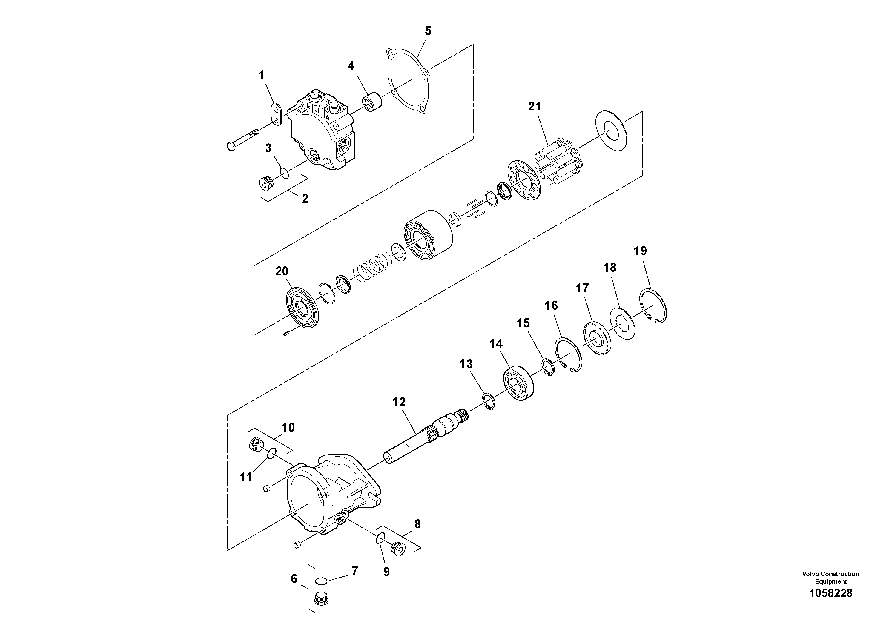Схема запчастей Volvo SD110C/SD110 - 97952 Vibration Motor 