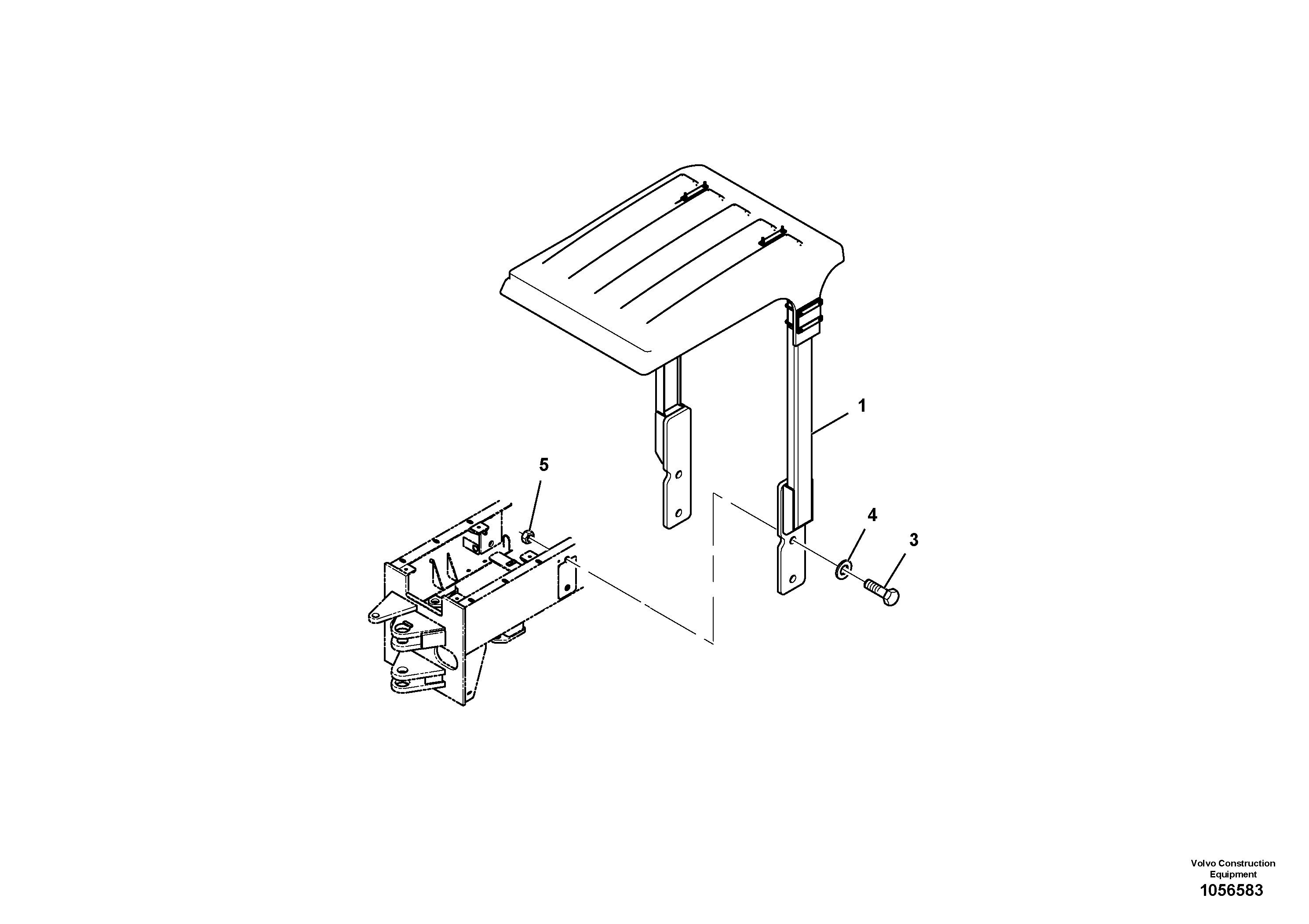 Схема запчастей Volvo SD110C/SD110 - 90629 Sunshade Installation 
