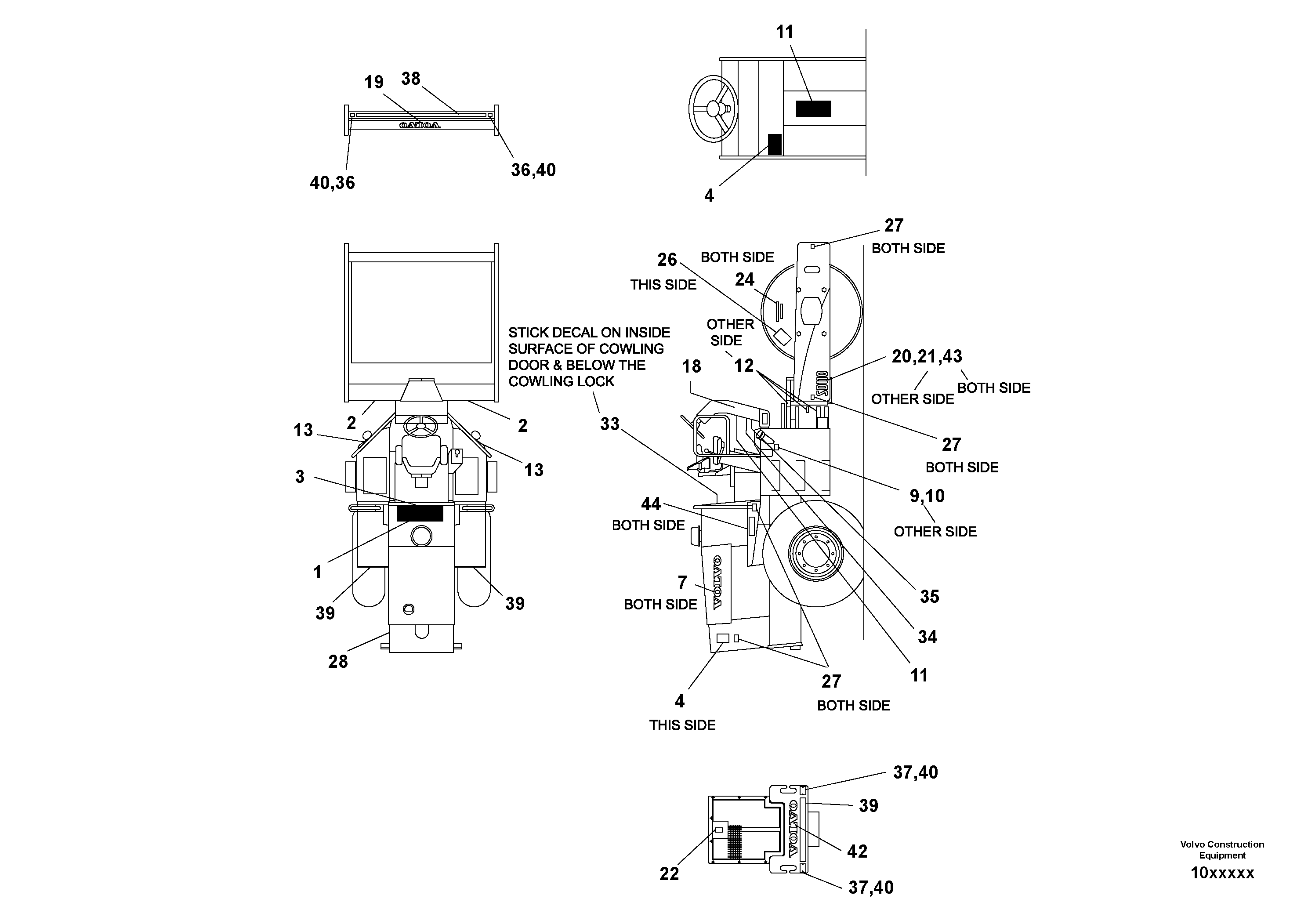 Схема запчастей Volvo SD110C/SD110 - 86983 Decal Installation 