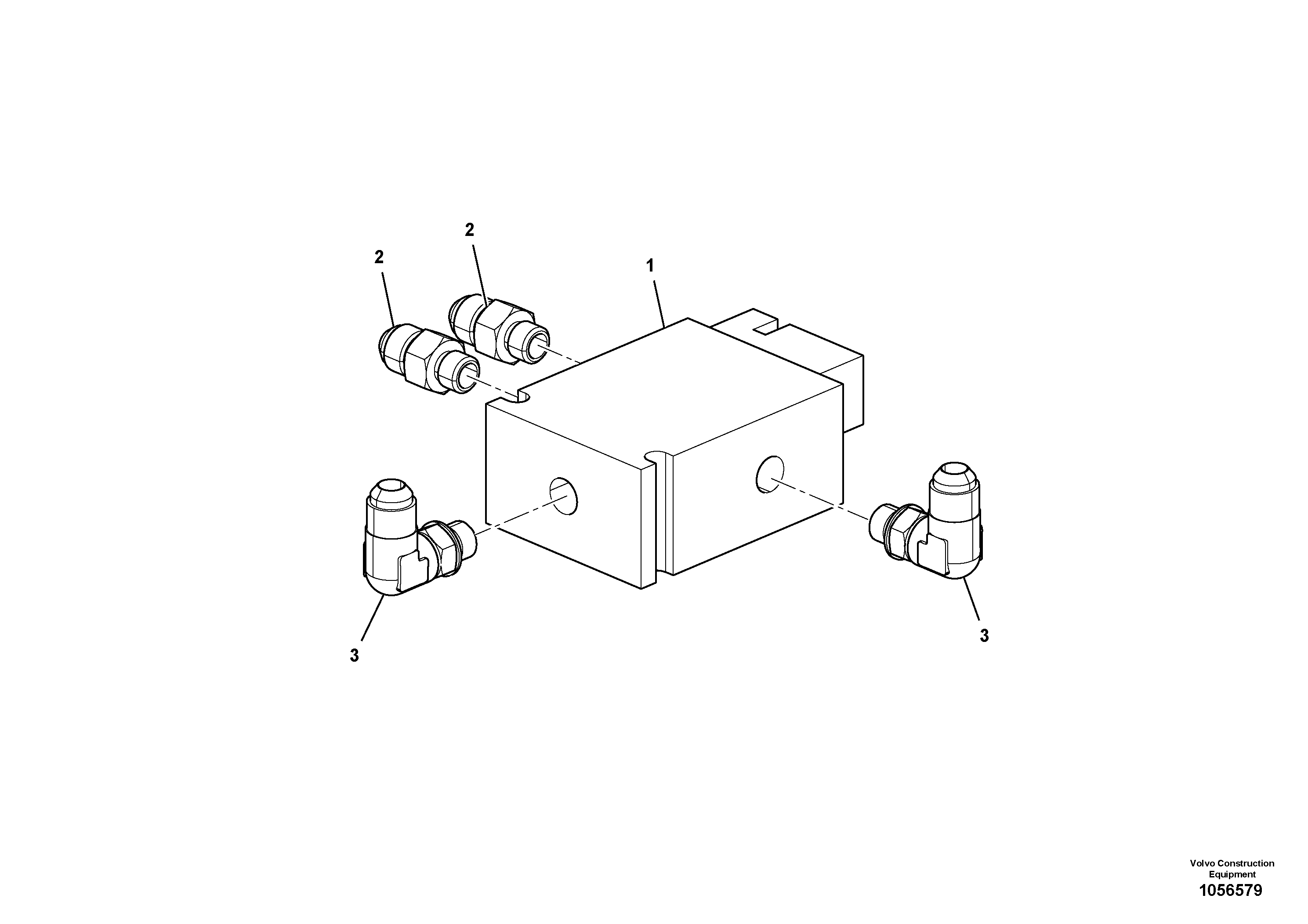 Схема запчастей Volvo SD110C/SD110 - 101937 Two speed valve assembly 