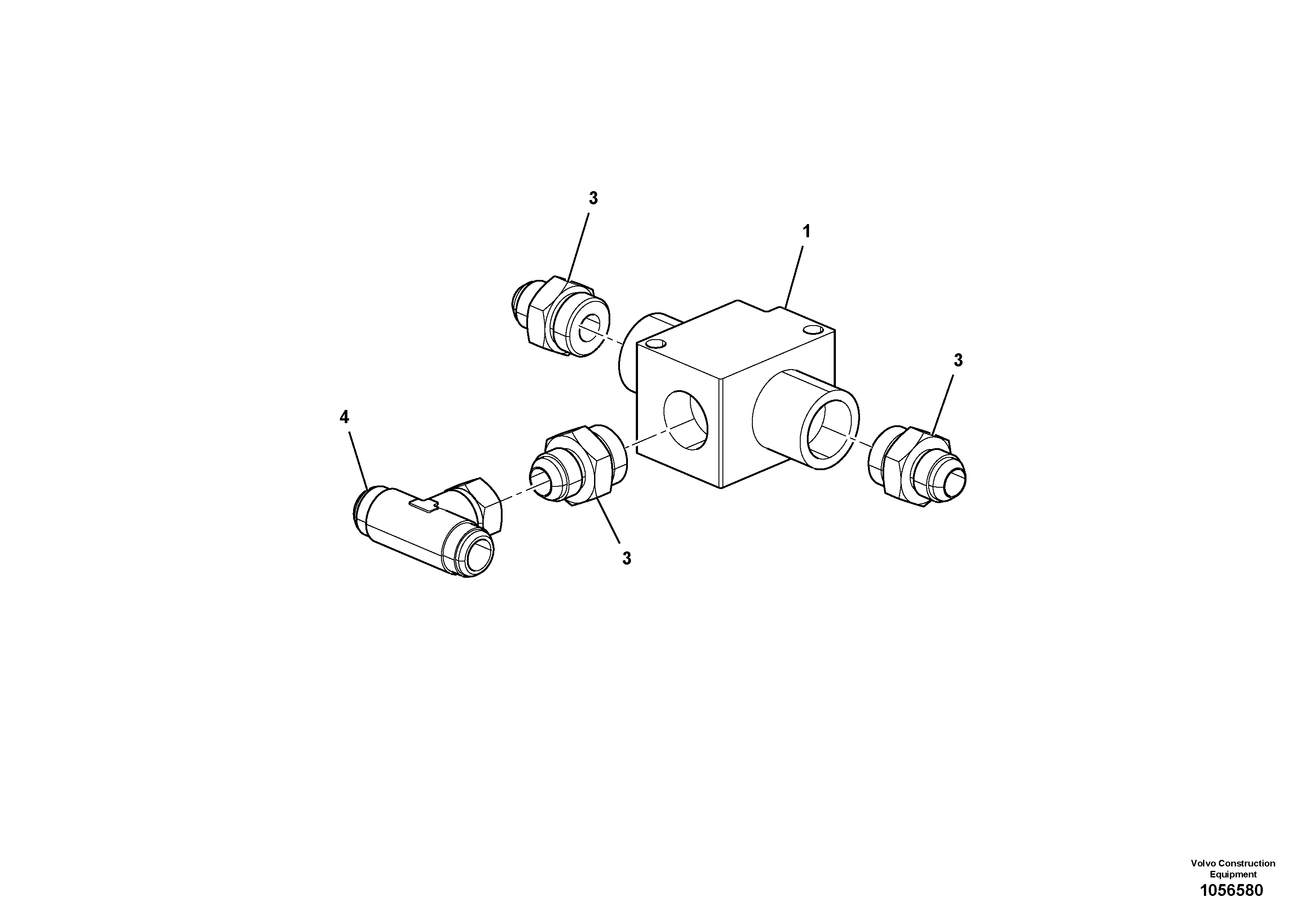 Схема запчастей Volvo SD110C/SD110 - 102218 Thermal Bypass Valve Installation 