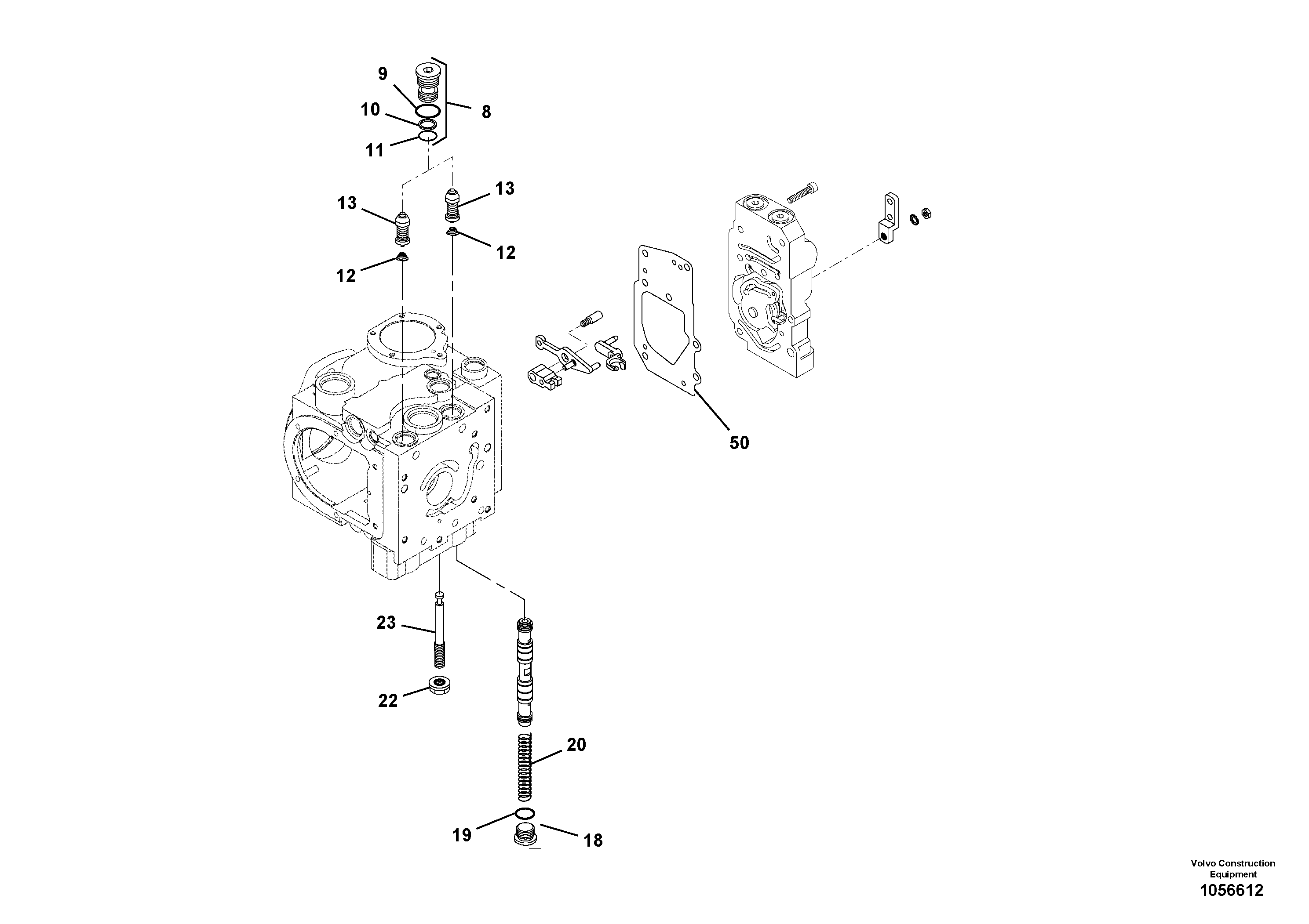 Схема запчастей Volvo SD110C/SD110 - 83362 Vibration Pump 