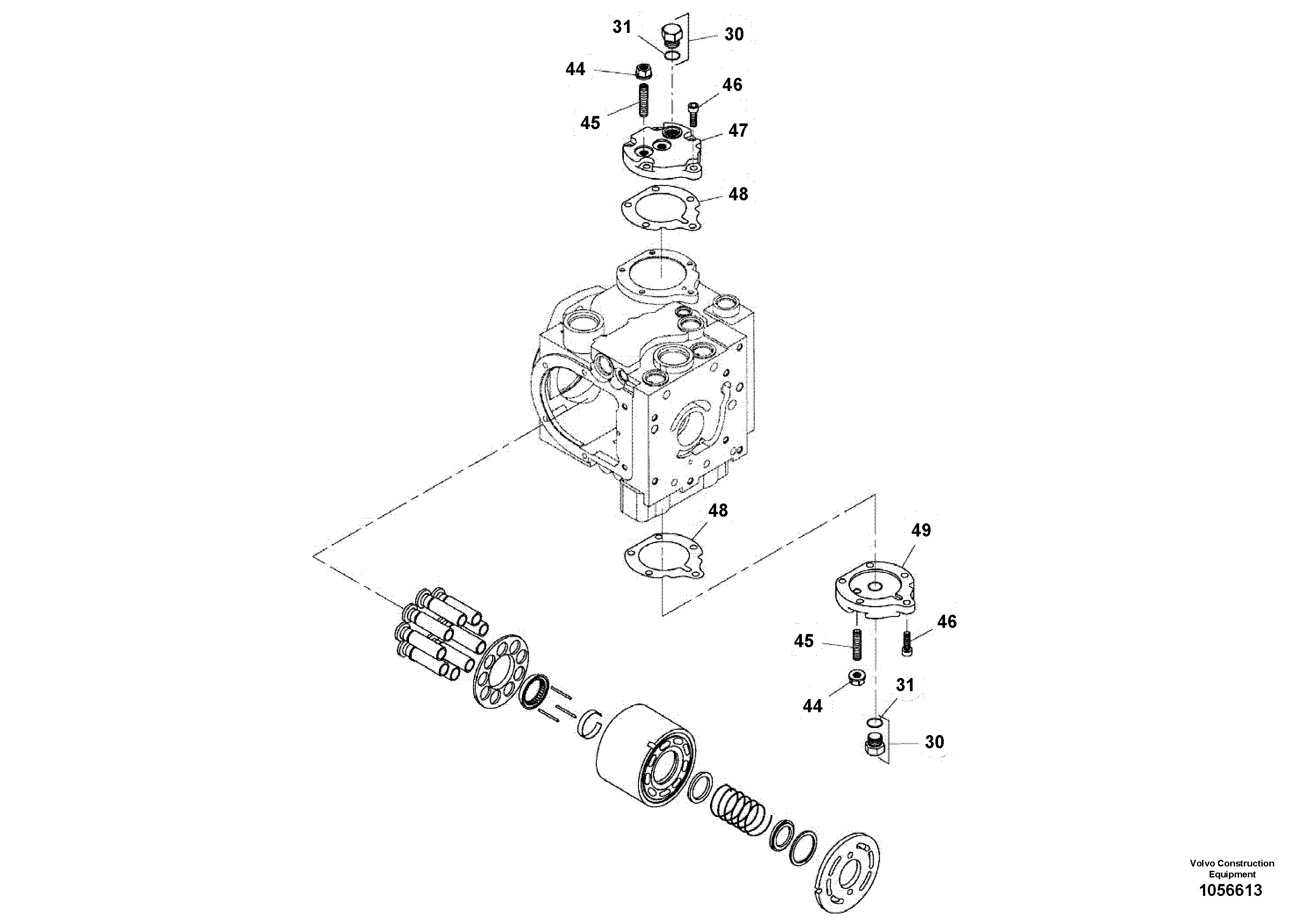 Схема запчастей Volvo SD110C/SD110 - 91040 Vibration Pump 