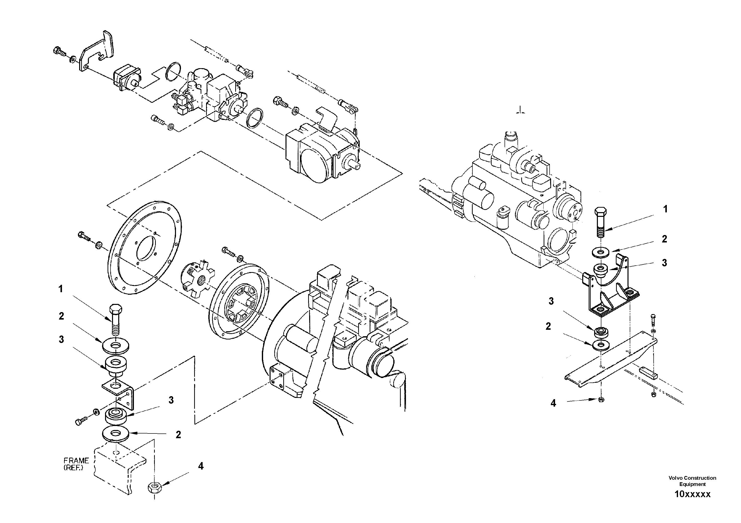 Схема запчастей Volvo SD150 S/N 0815001023 - - 50624 Installation Engine 