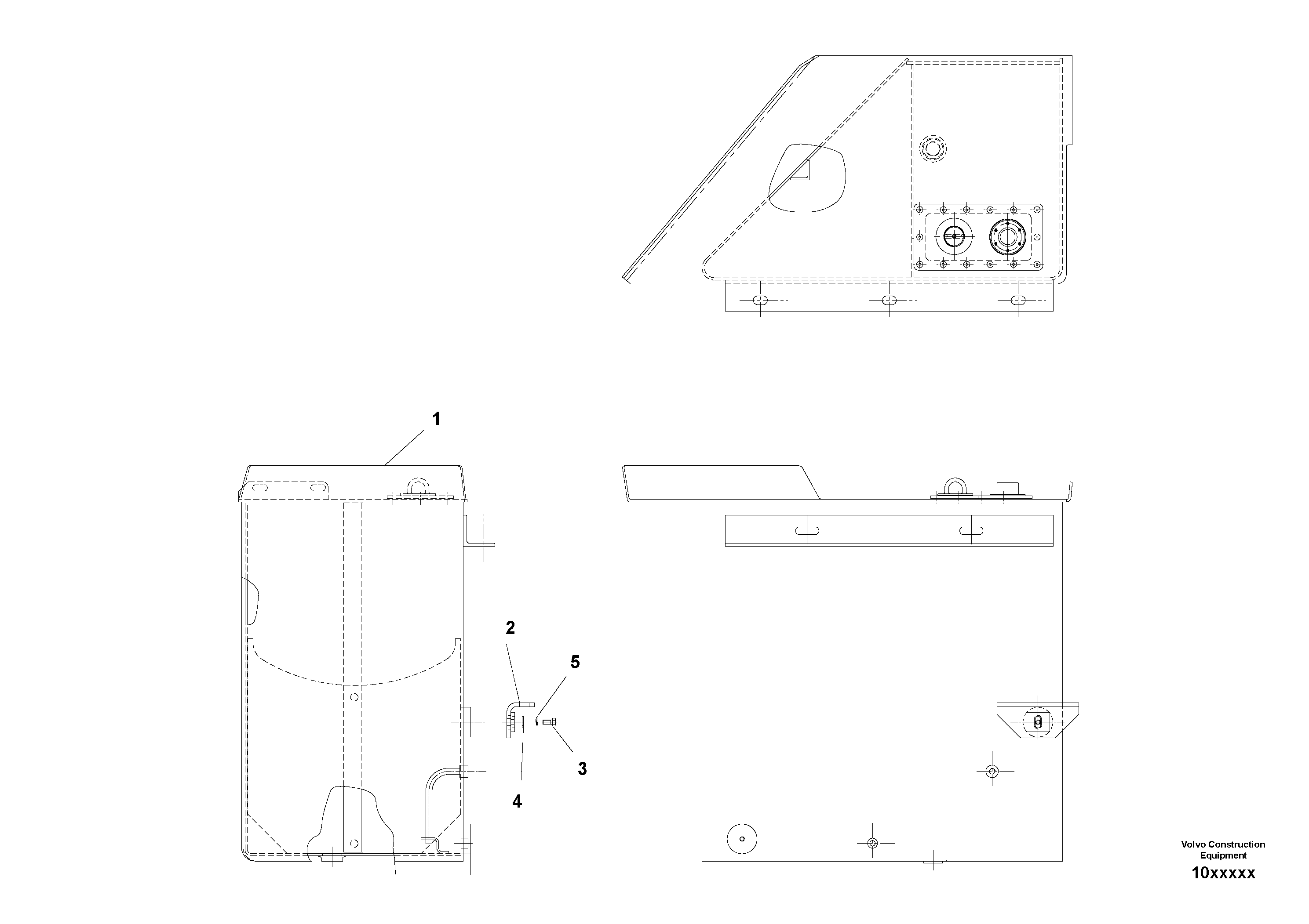 Схема запчастей Volvo SD150 S/N 0815001023 - - 48795 Sub-assembly Fuel Tank 