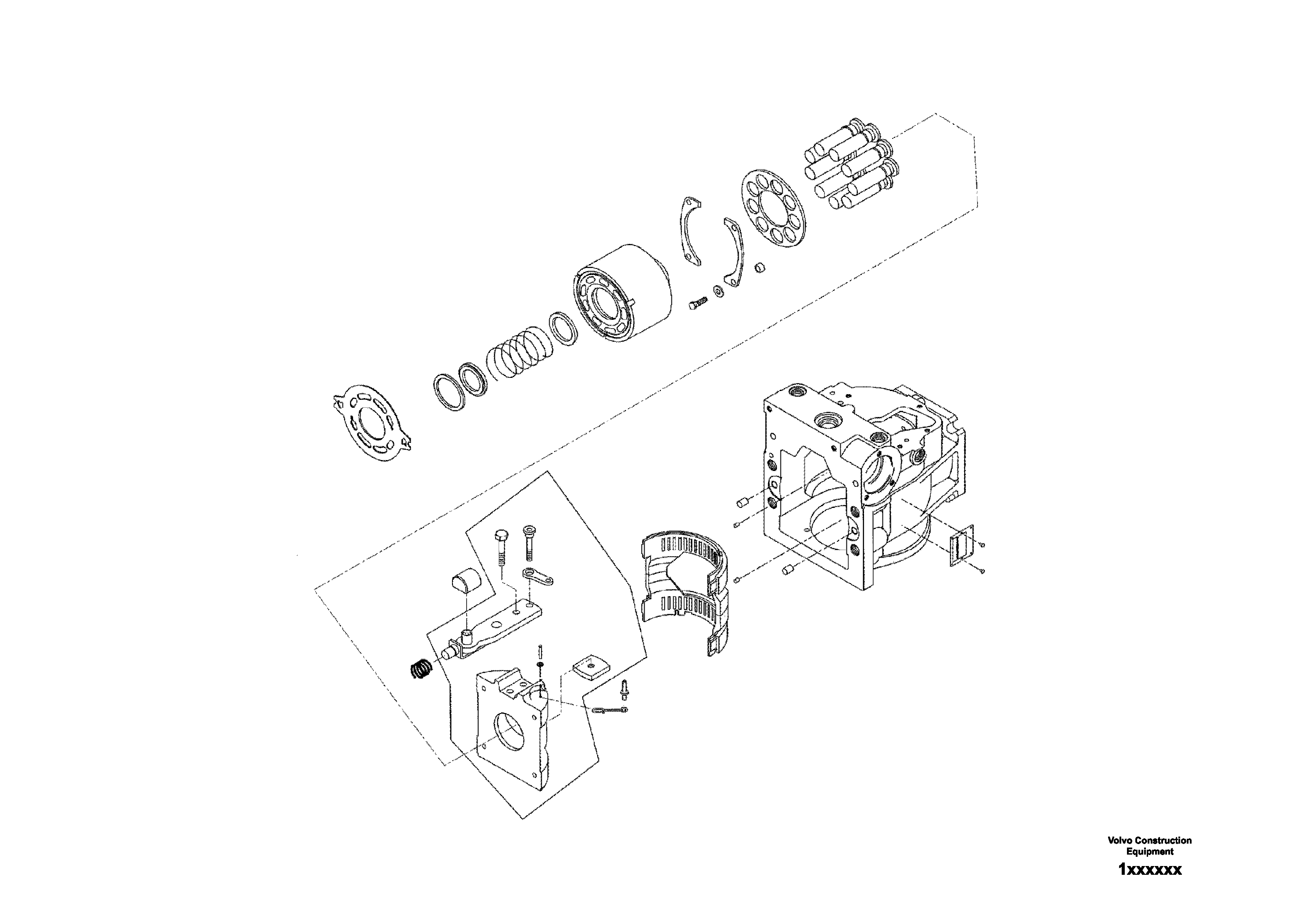 Схема запчастей Volvo SD150 S/N 0815001023 - - 4190 Propulsion Pump 
