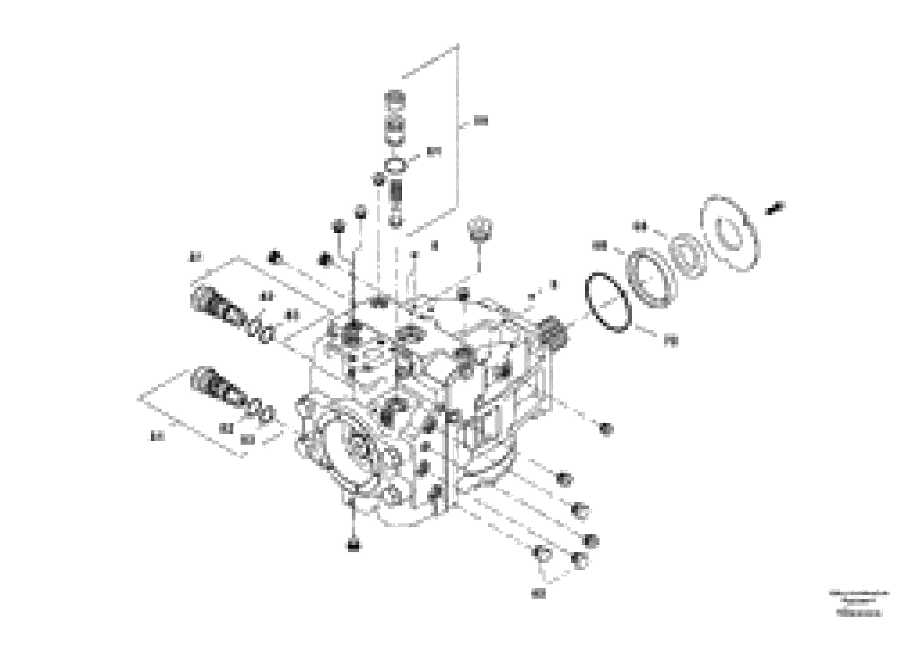 Схема запчастей Volvo SD150 S/N 0815001023 - - 49073 Propulsion Pump 