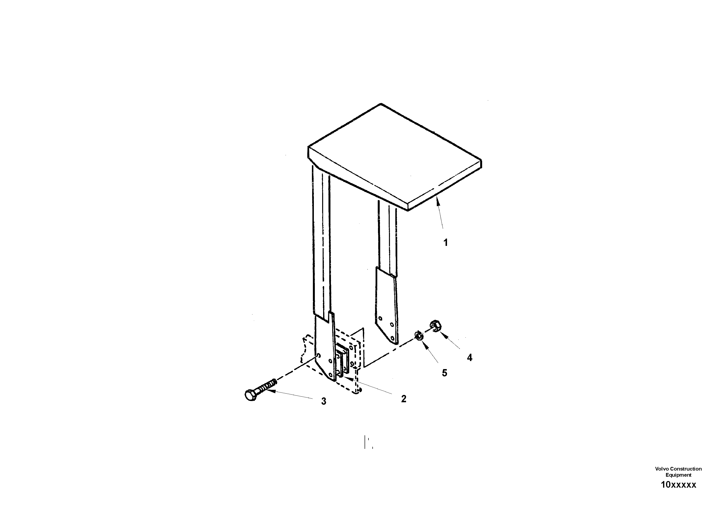 Схема запчастей Volvo SD150 S/N 0815001023 - - 13454 Installation Sunshade 