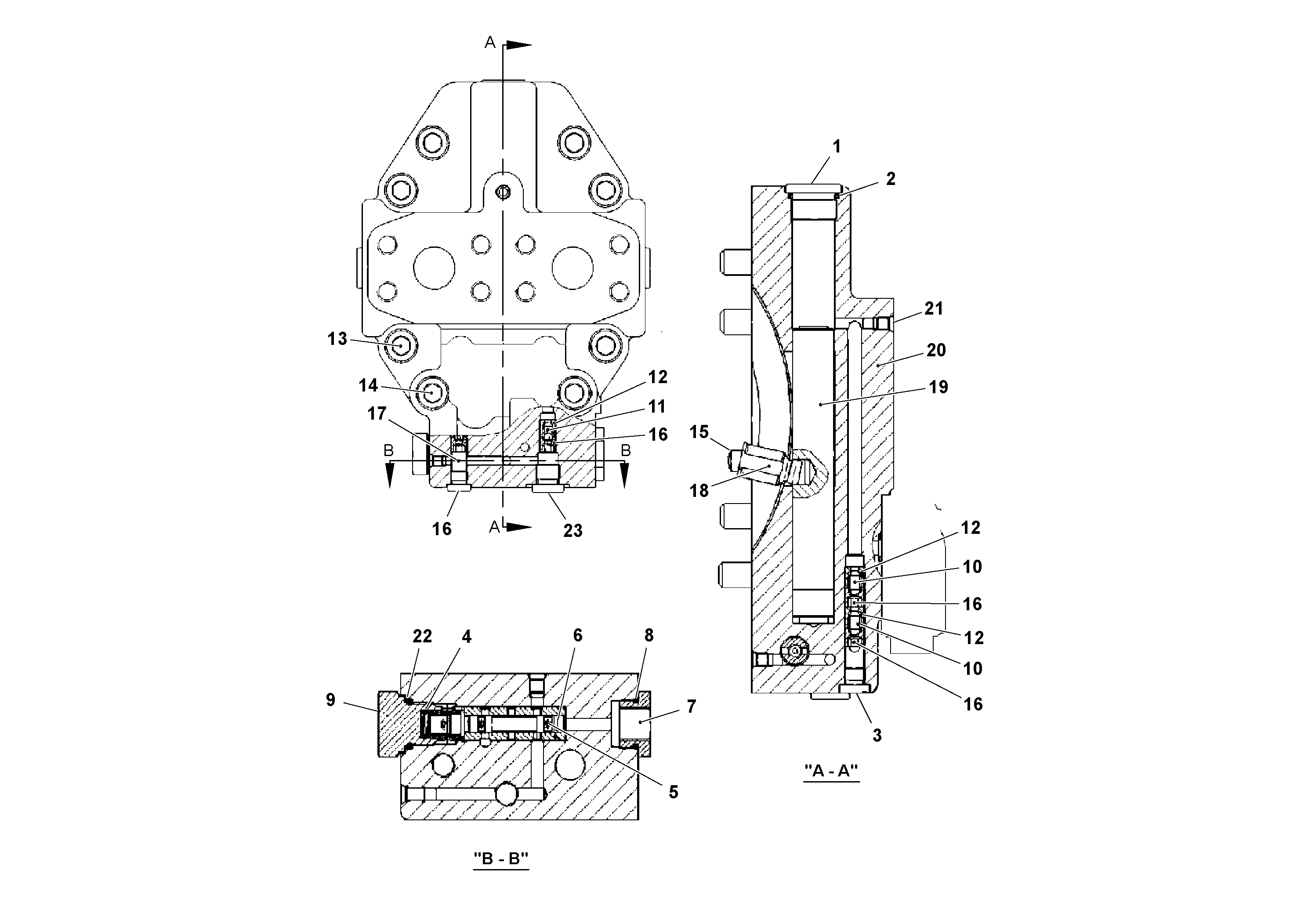Схема запчастей Volvo SD160DX/SD190/SD200 S/N 197386 - - 99059 Control 