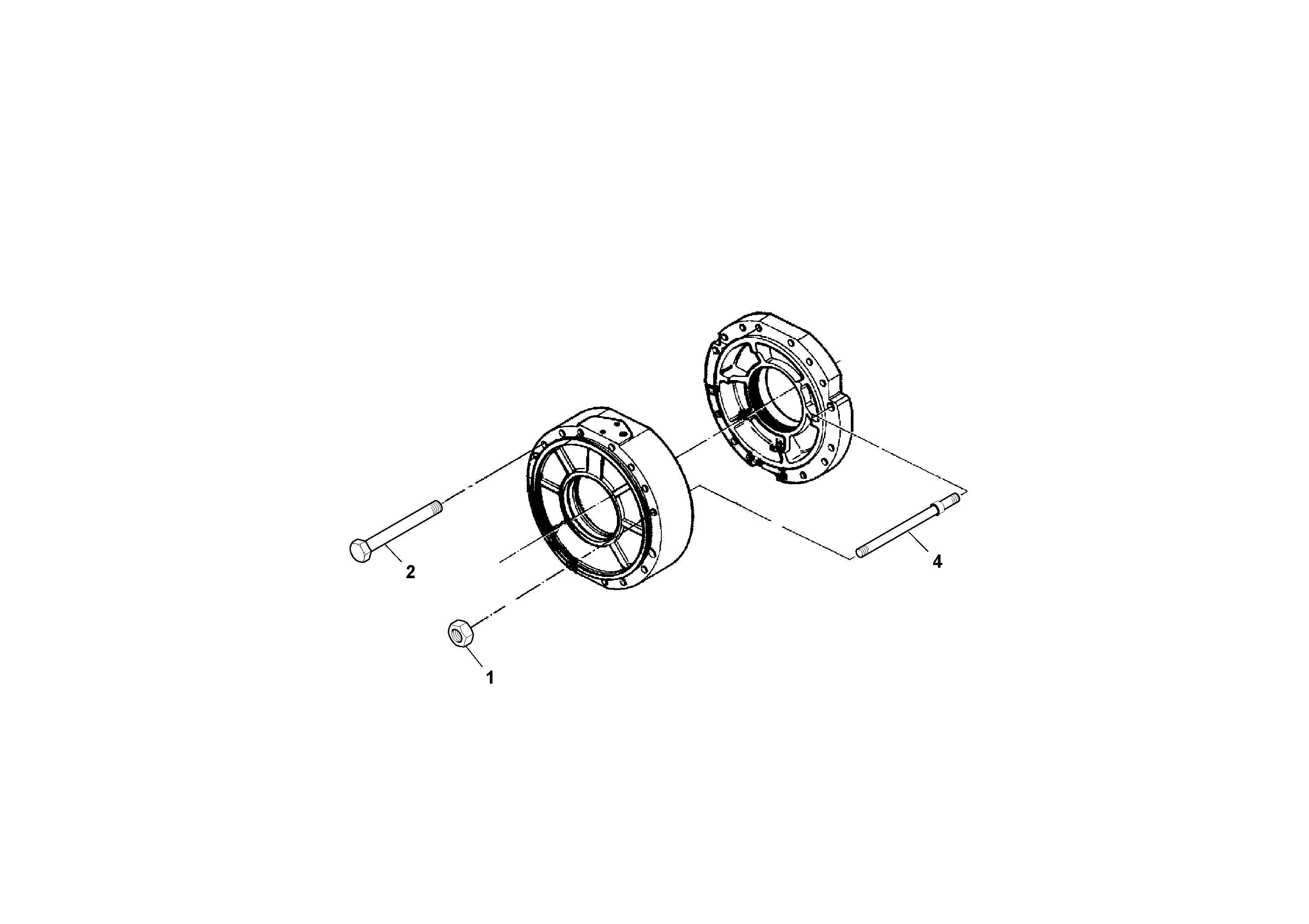 Схема запчастей Volvo SD160DX/SD190/SD200 S/N 197386 - - 94133 Мост (ось) 