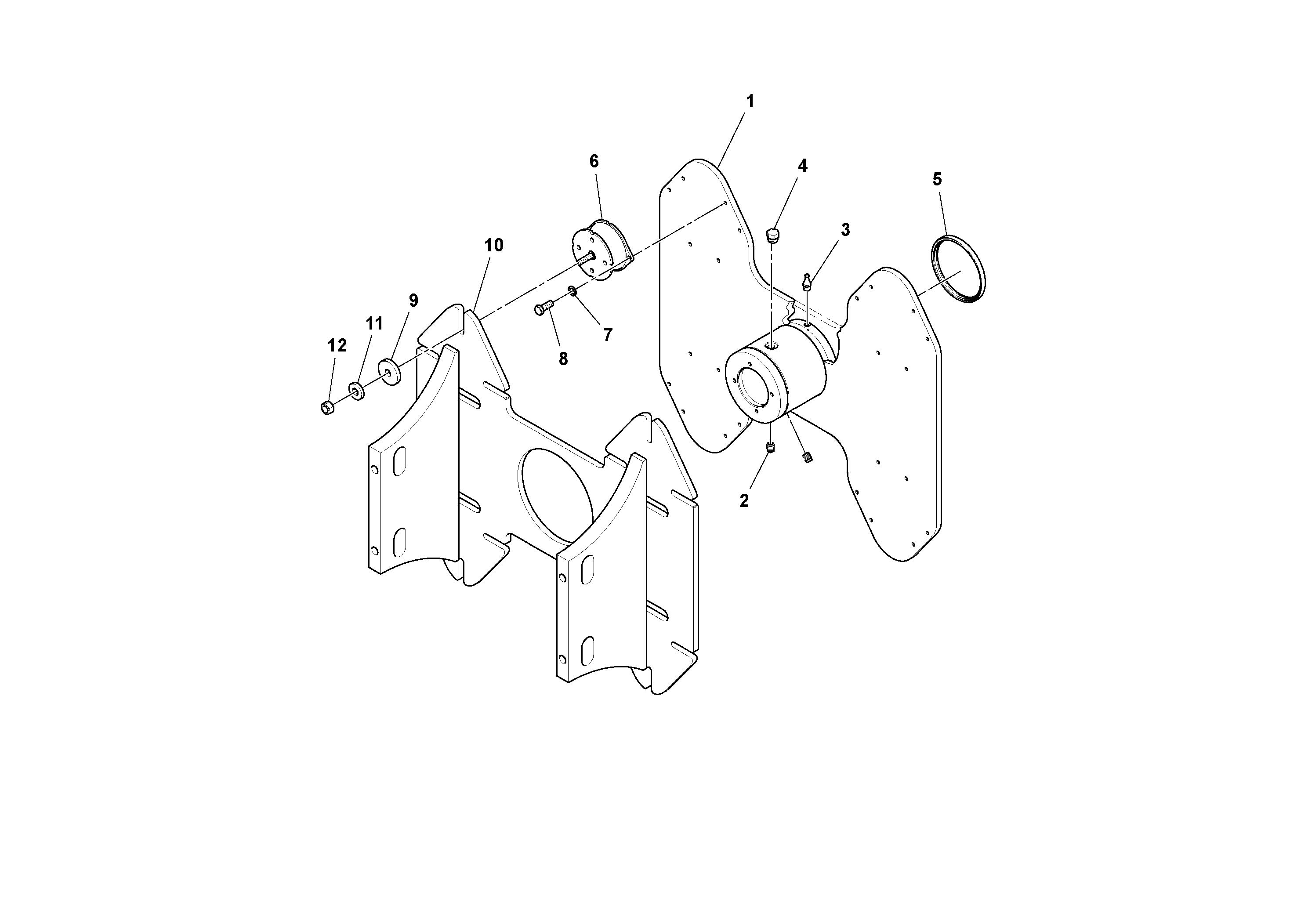 Схема запчастей Volvo SD160DX/SD190/SD200 S/N 197386 - - 98115 Carrier Assembly 