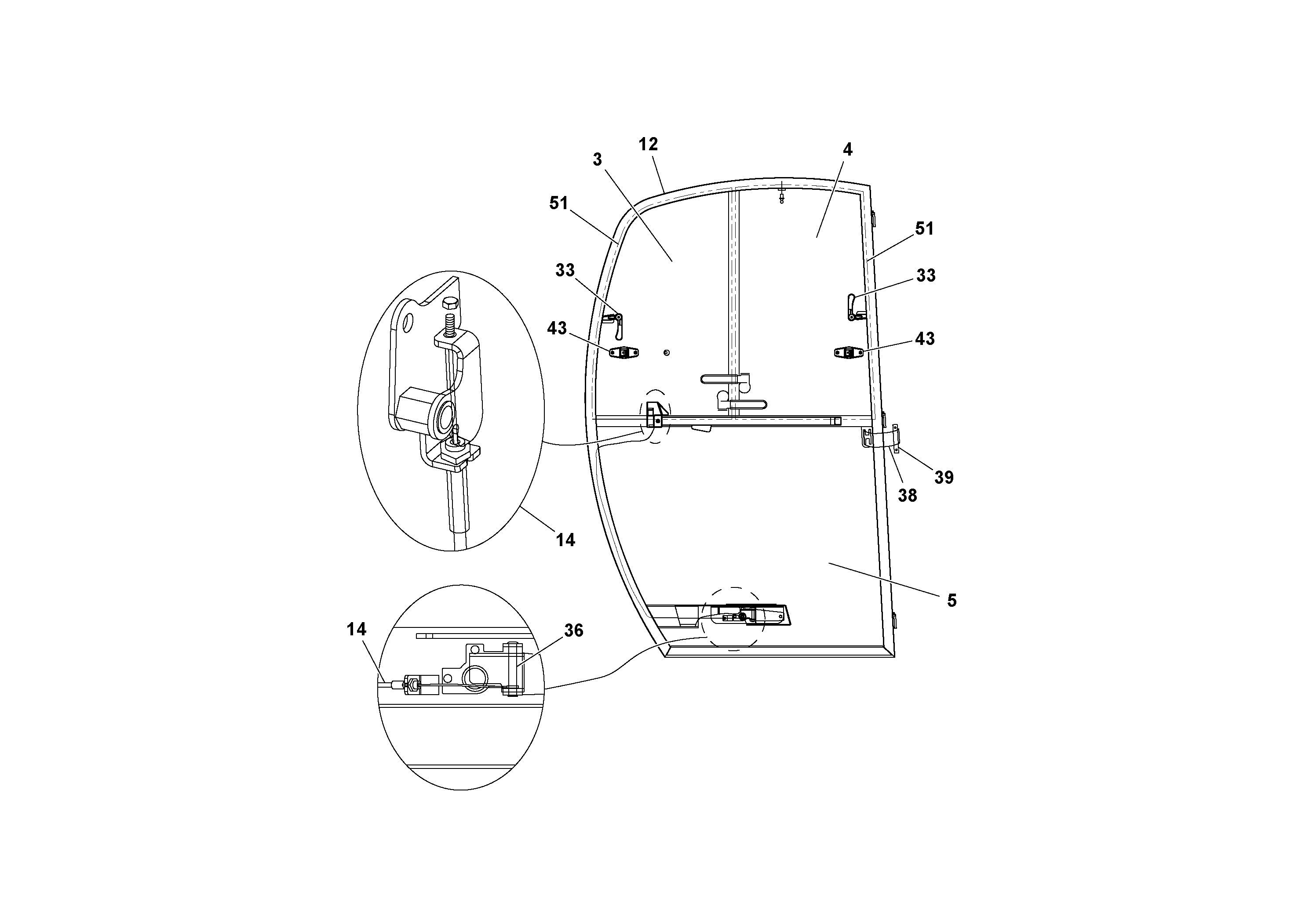 Схема запчастей Volvo SD160DX/SD190/SD200 S/N 197386 - - 95920 Cab Assembly 