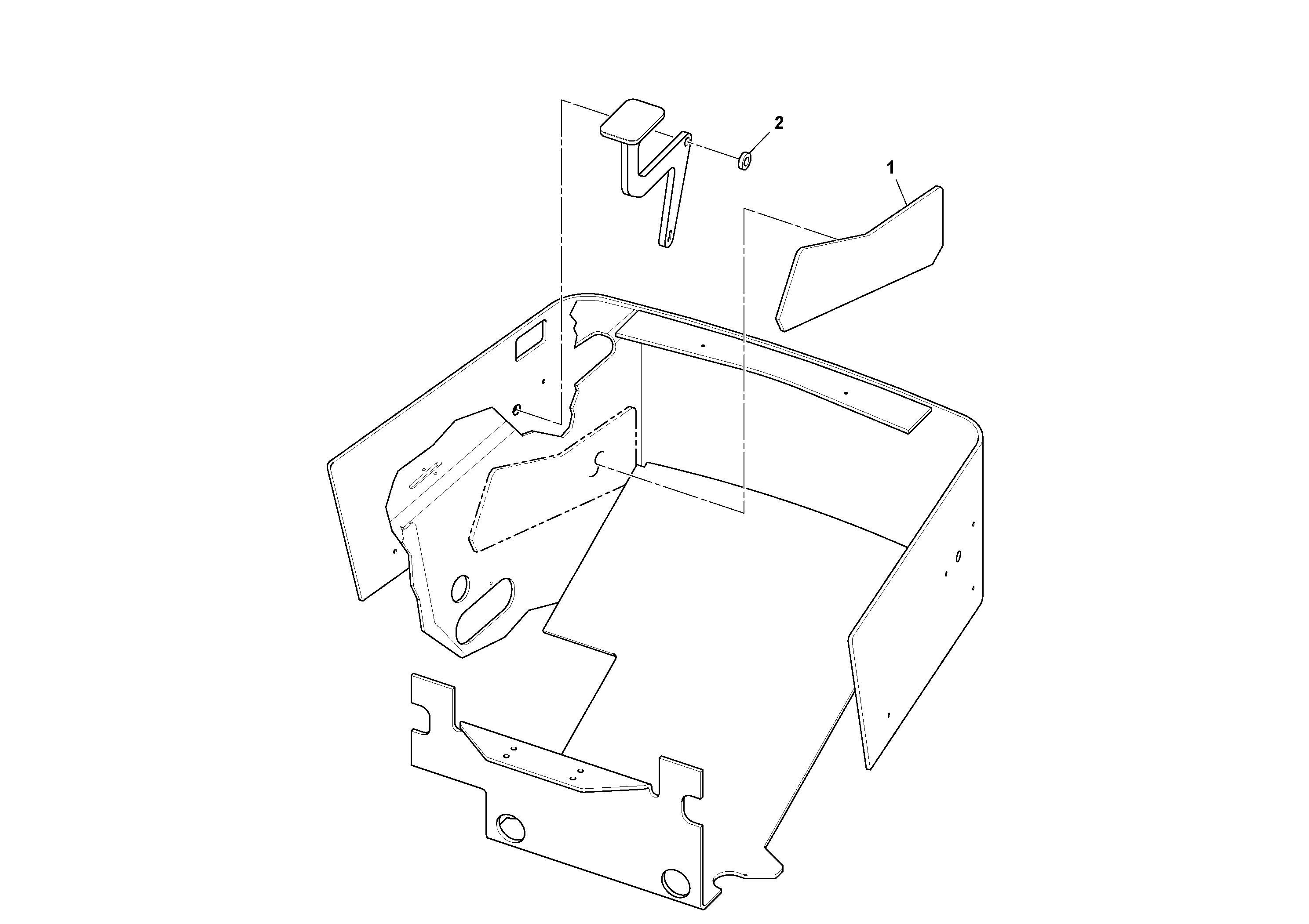 Схема запчастей Volvo SD160DX/SD190/SD200 S/N 197386 - - 87180 Spring Isolation Foam Installation 