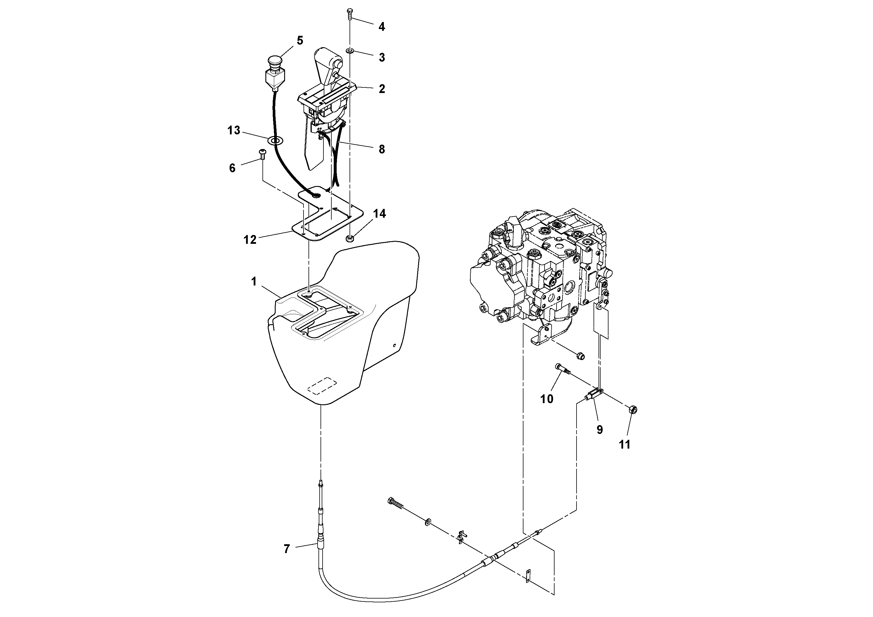 Схема запчастей Volvo SD160DX/SD190/SD200 S/N 197386 - - 93720 Control Panel Assembly 