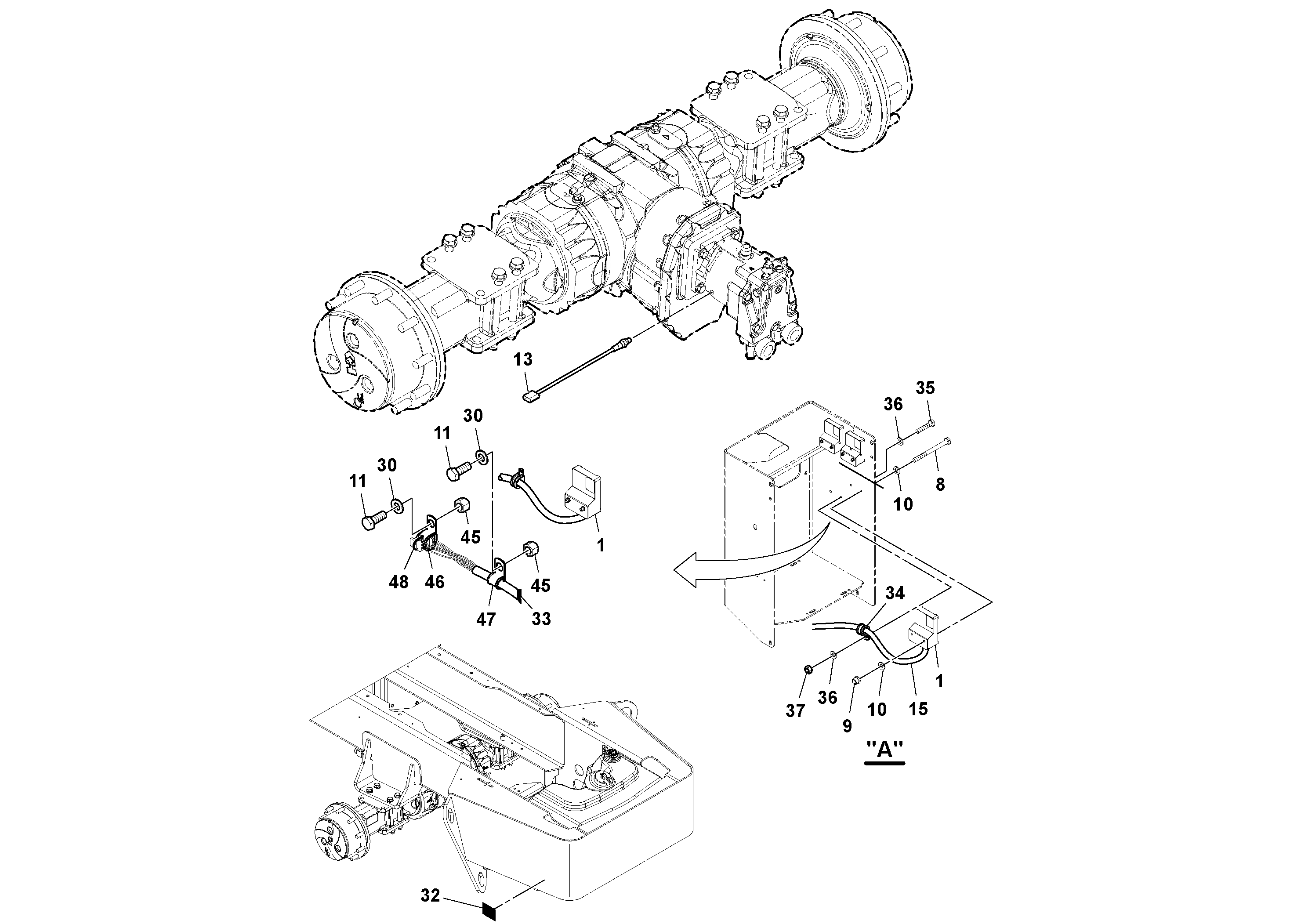 Схема запчастей Volvo SD160DX/SD190/SD200 S/N 197386 - - 11622 Traction Enhancement Installation 